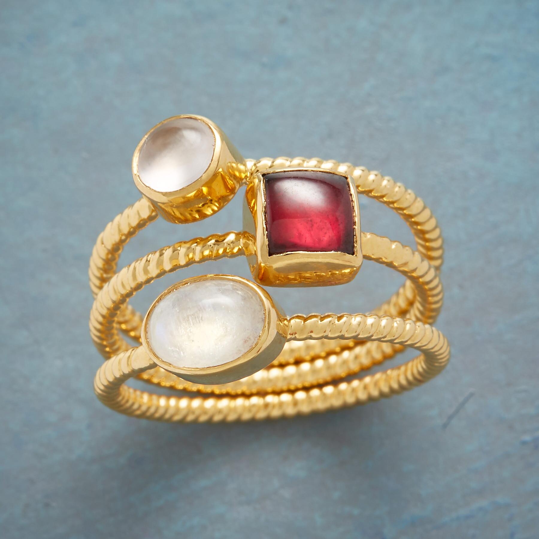 Twisted Trio Ring Set - Sundance Clothing