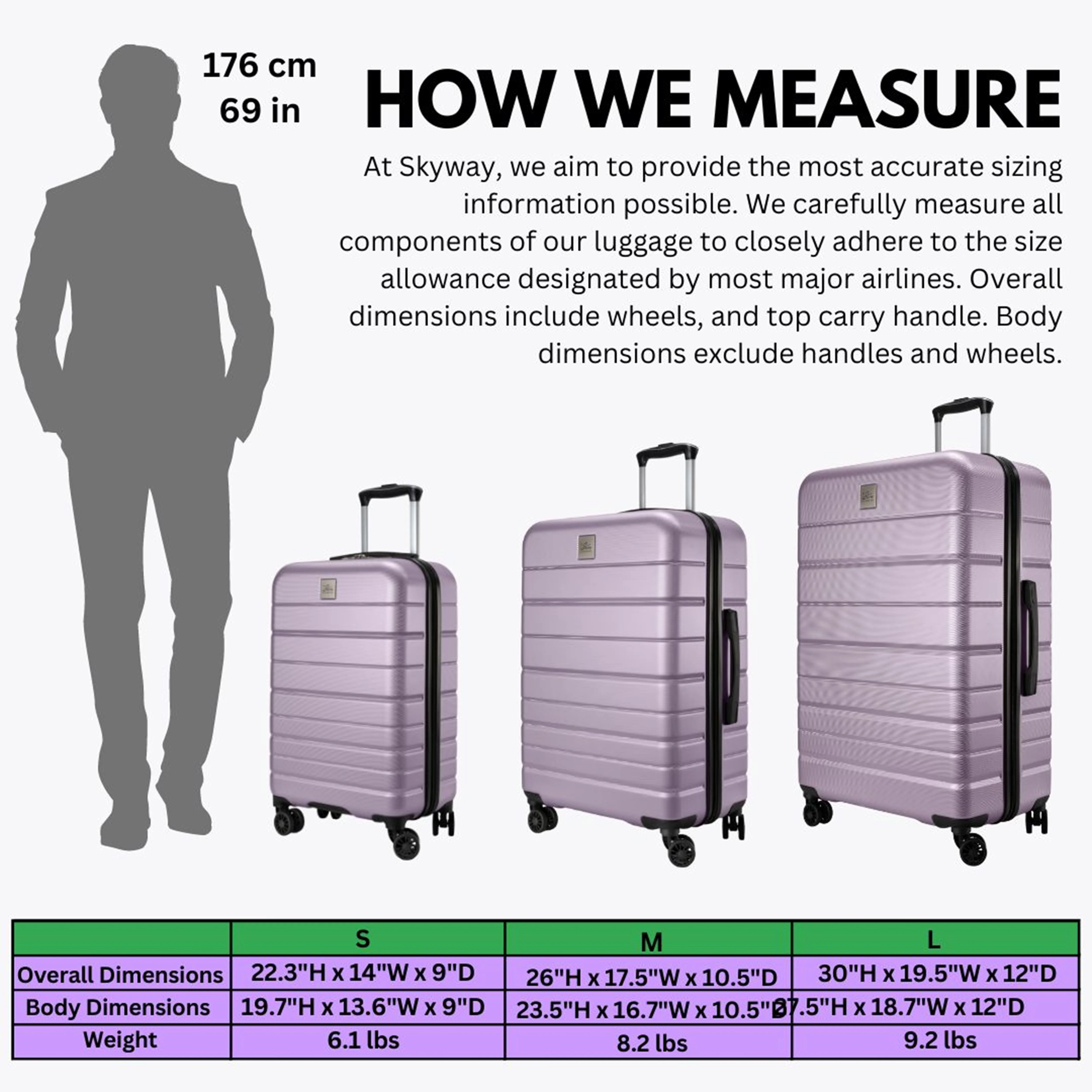 Skyway Luggage Epic 2.0 24" Hardside 8-Wheel Medium Check-In Spinner - Image 39