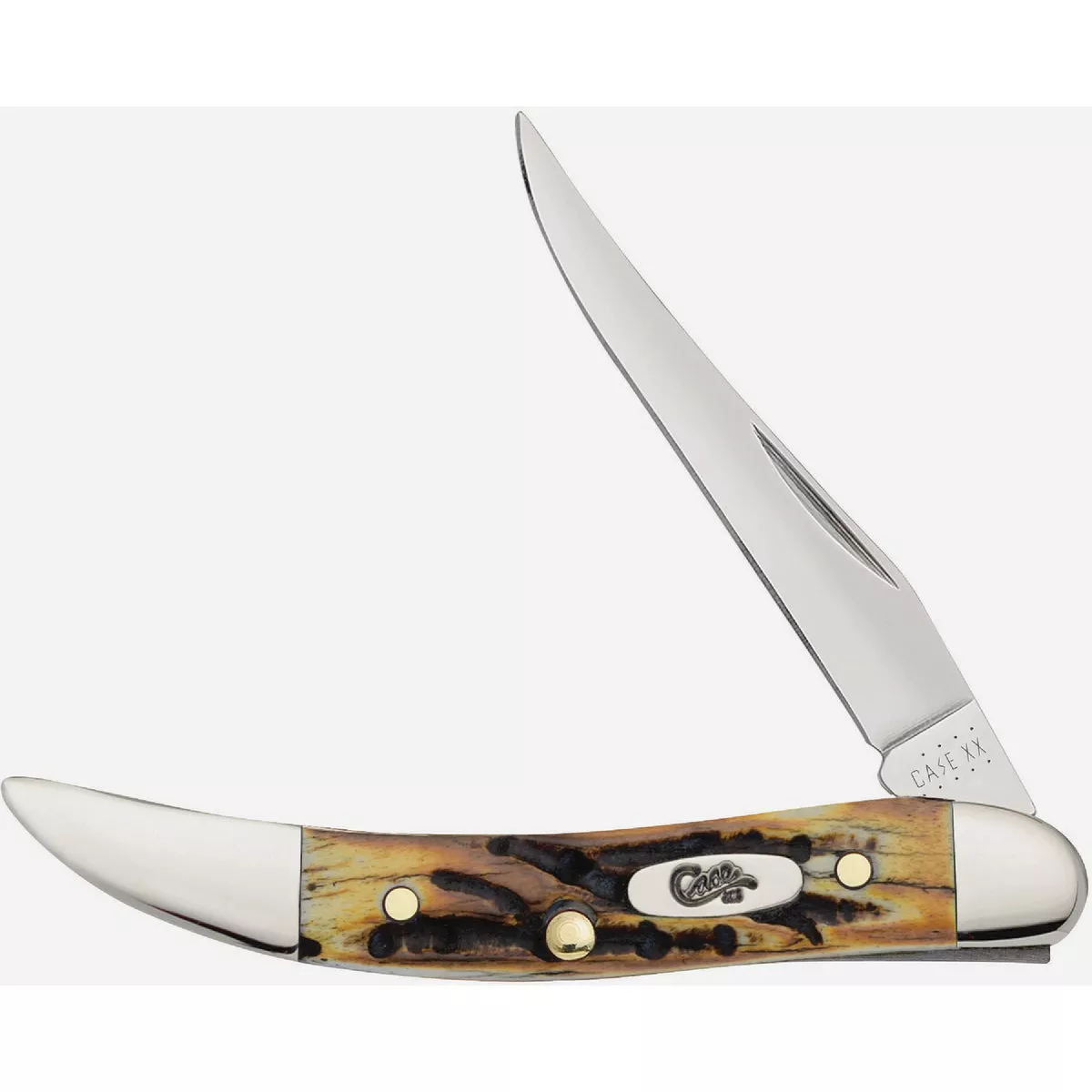 Case 2.25 In. Genuine Stag Small Texas Toothpick Pocket Knife