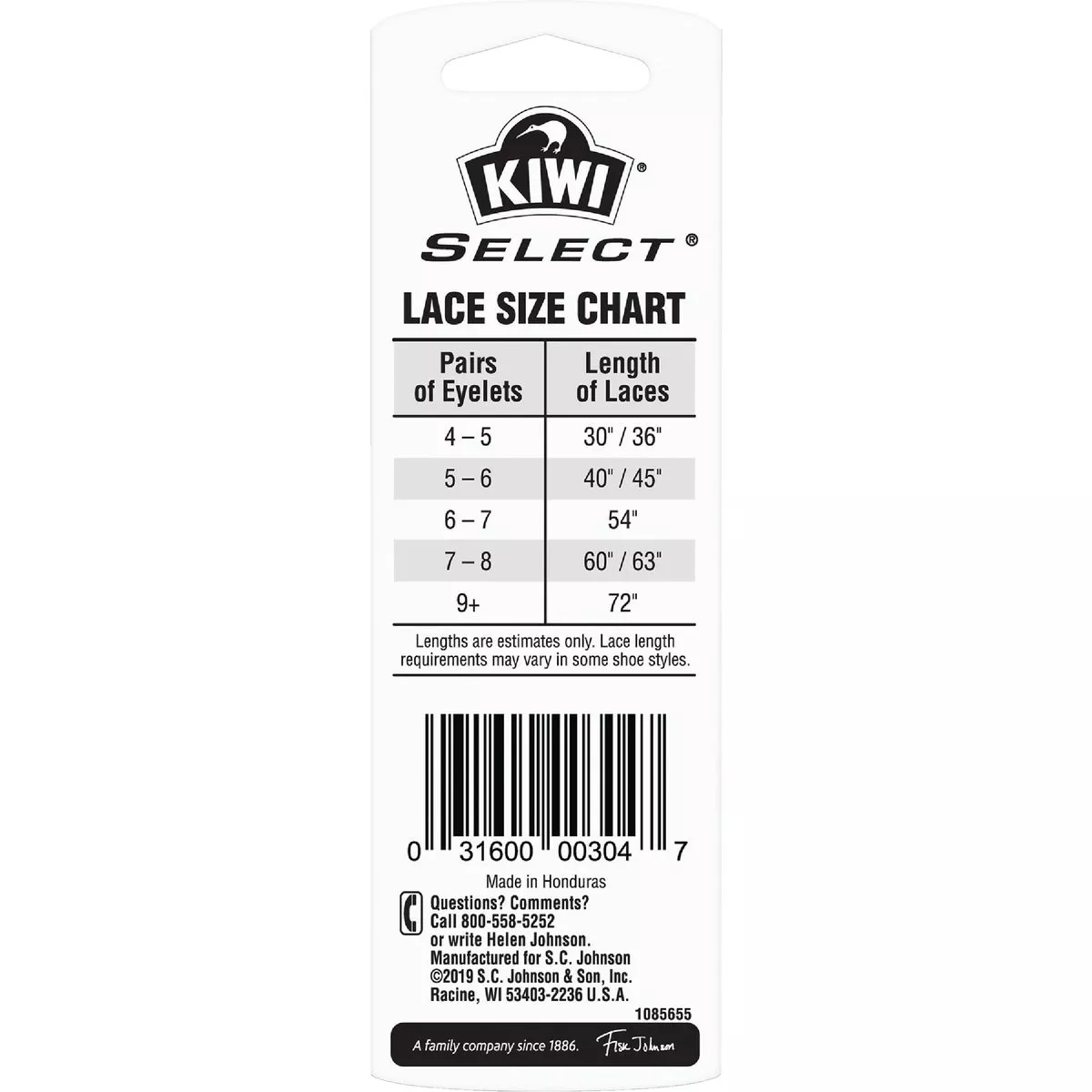 Kiwi Select Sport Flat 54 In. Athletic Laces