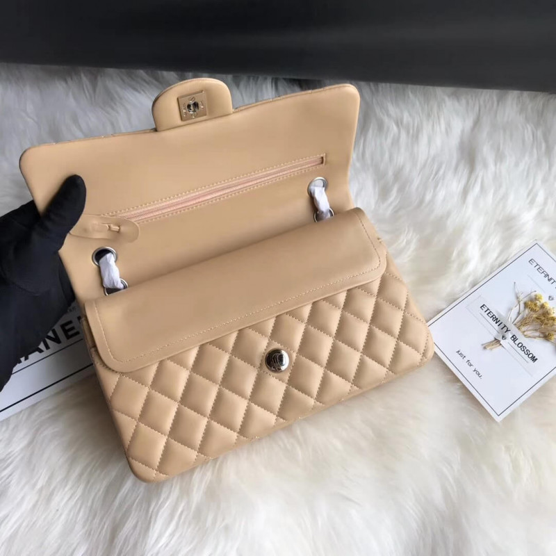 Replica Chanel 1112 Apricot Medium Size 2.55 Lambskin Leather Flap Bag1:1High-quality replica