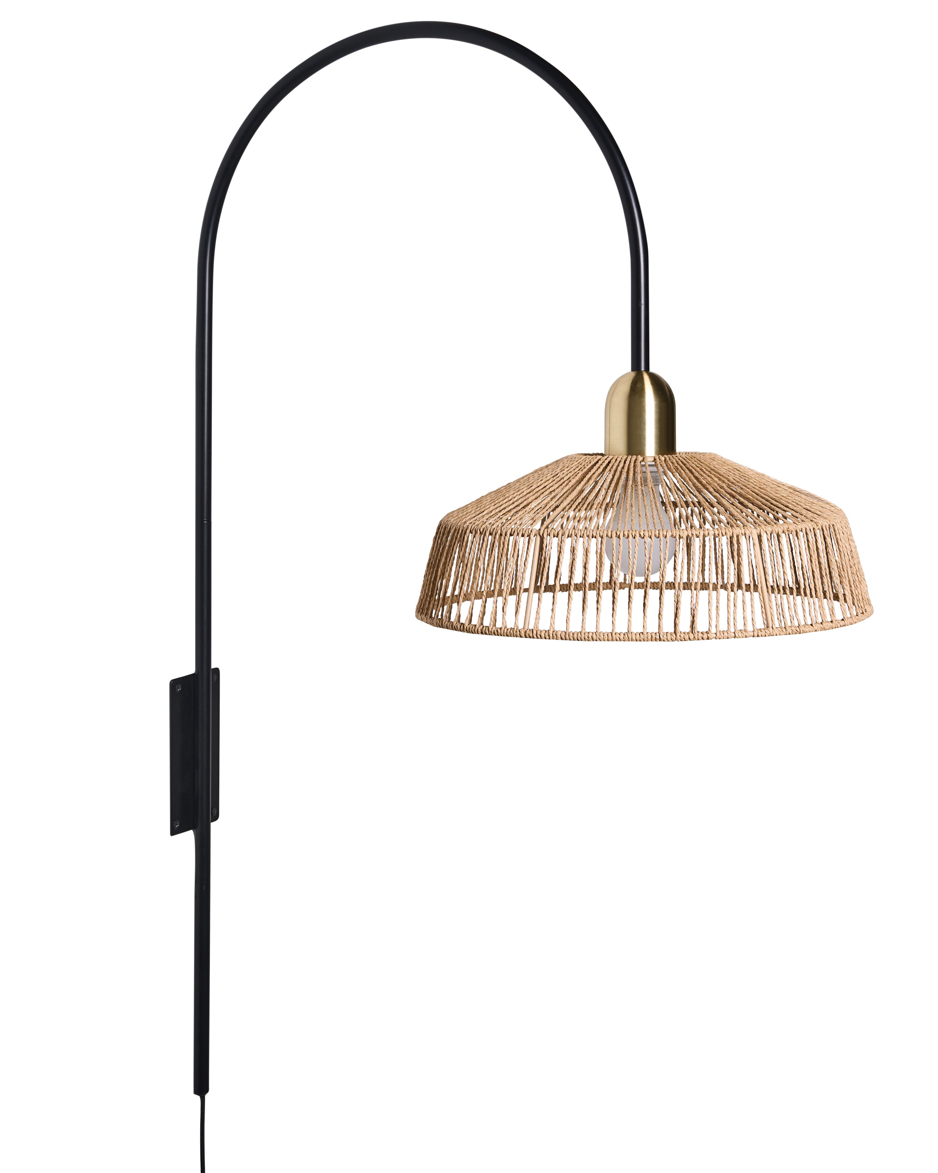 Wall Lamp NOSARA Paper Rope Natural
