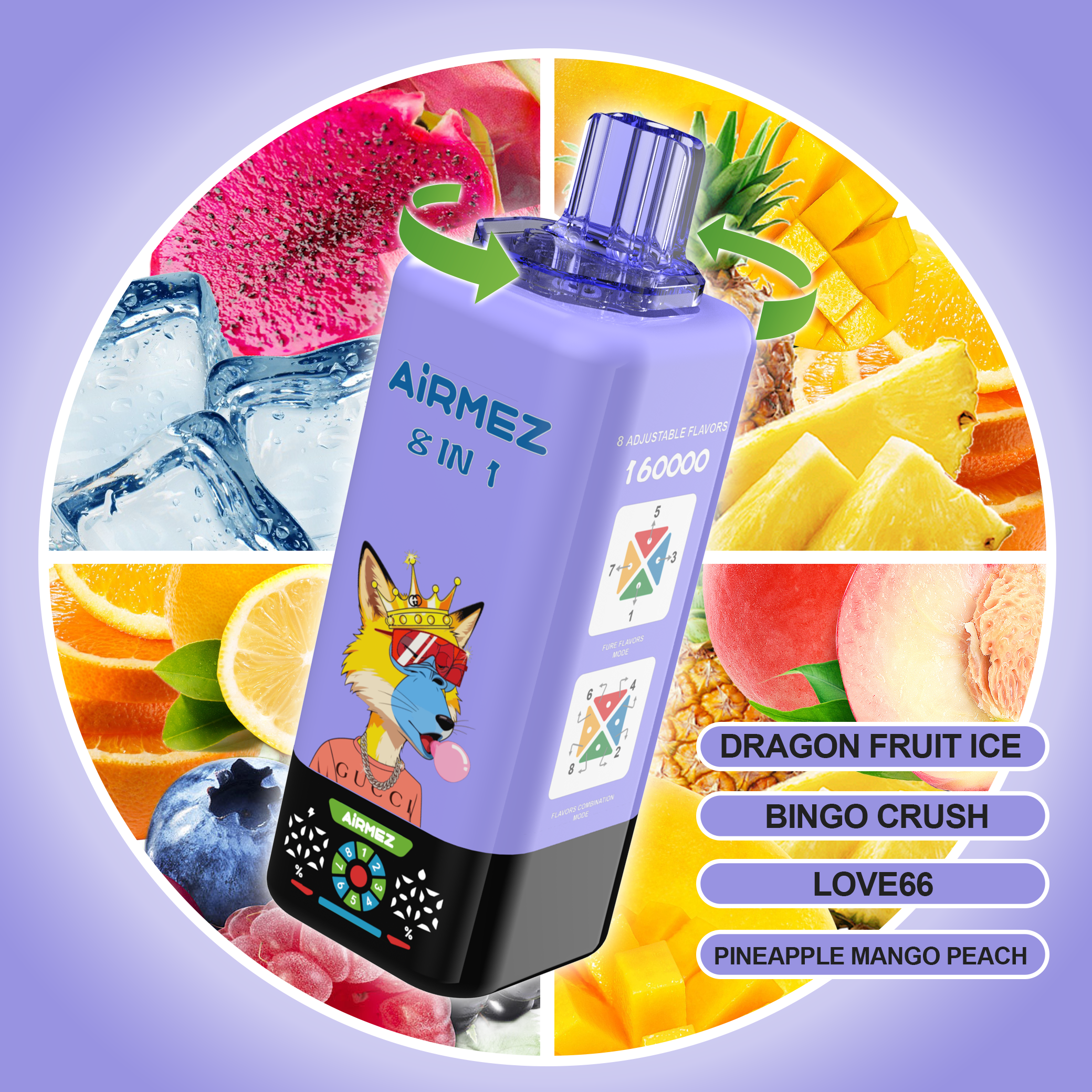 Airmez FOX 8-in-1 160000 Puffs
