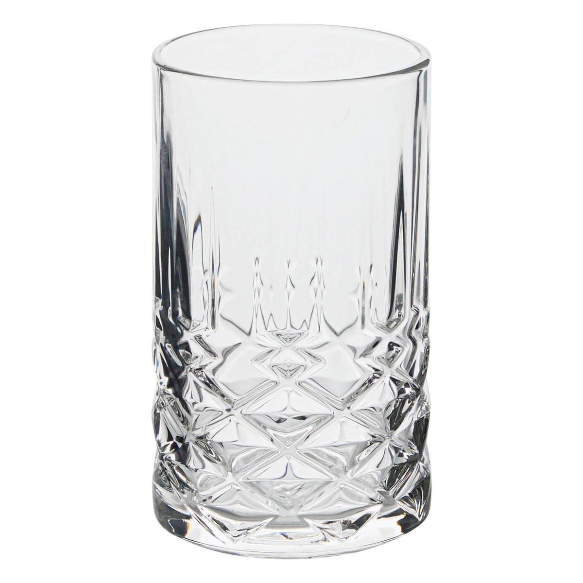 Set of 4 tall tumblers "Gaspard" Glass, Transparent