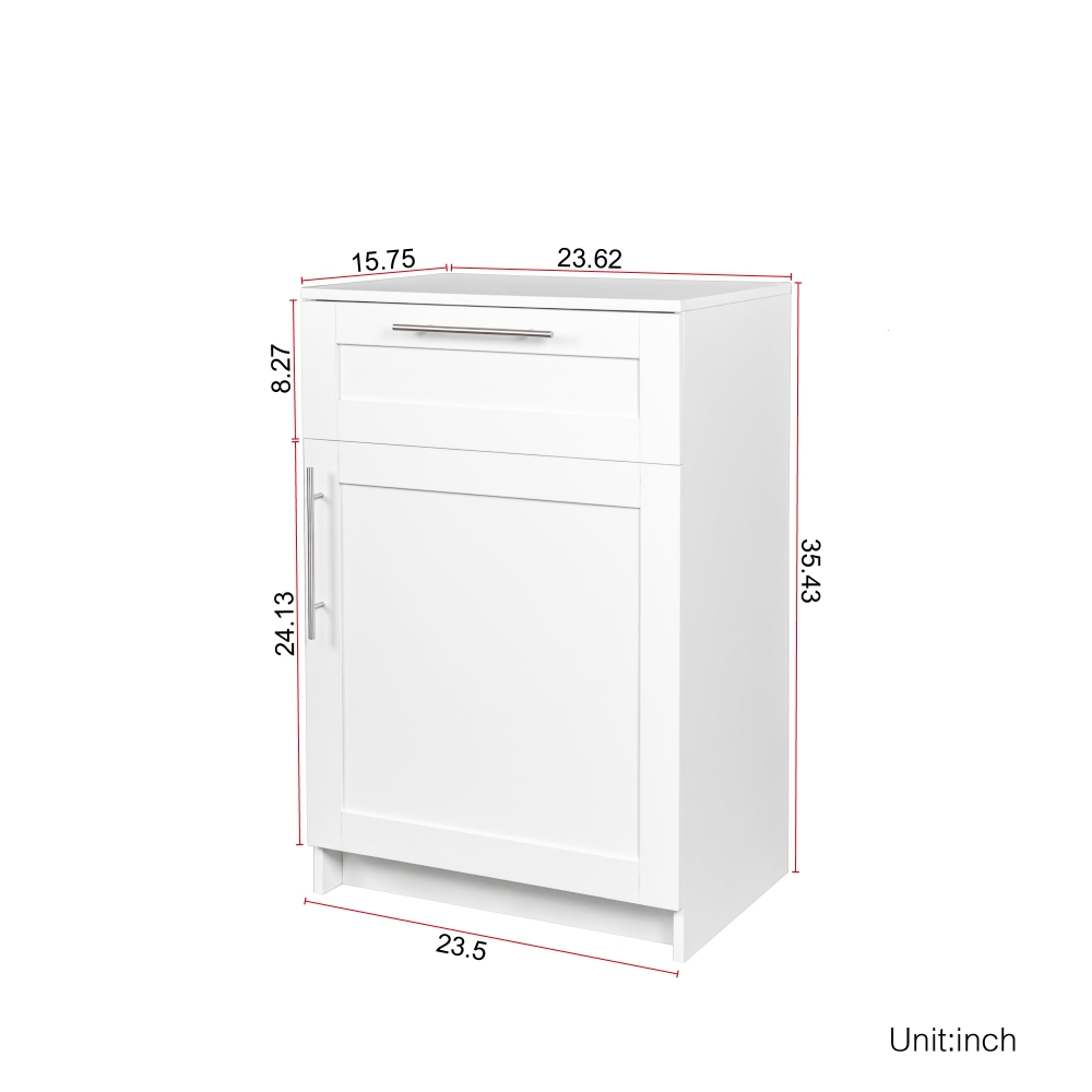 Stackable Wall Cabinet,Solid Wood Storage Cabinet with Adjustable Shelves and Doors,Console Table Side Table for Hallway,Sideboard Buffet Cupboard for Kitchen, 15.75" D x 15.75" W x 70.87" H, White - Image 35