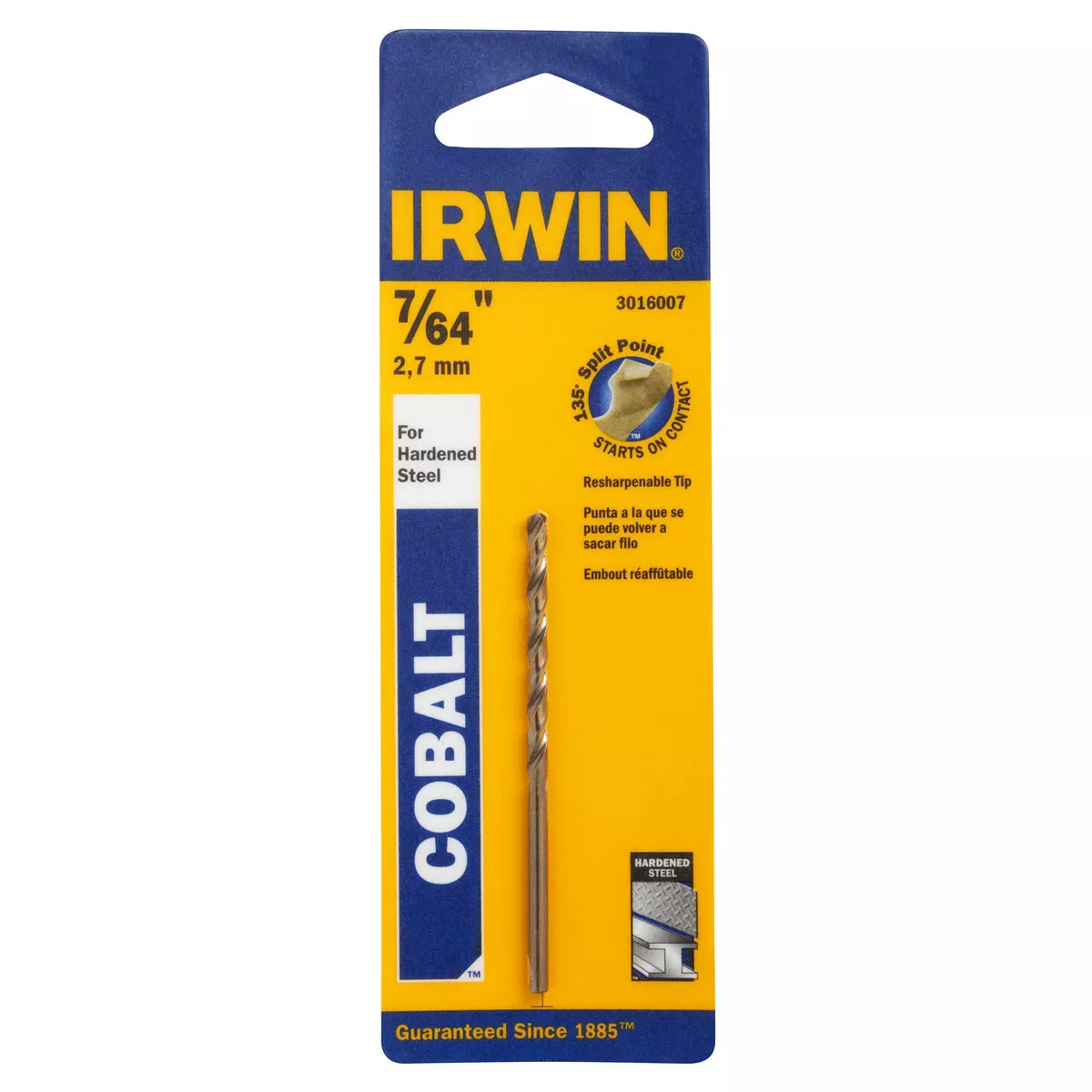 Irwin 7/64 In. Cobalt Pilot Point Drill Bit
