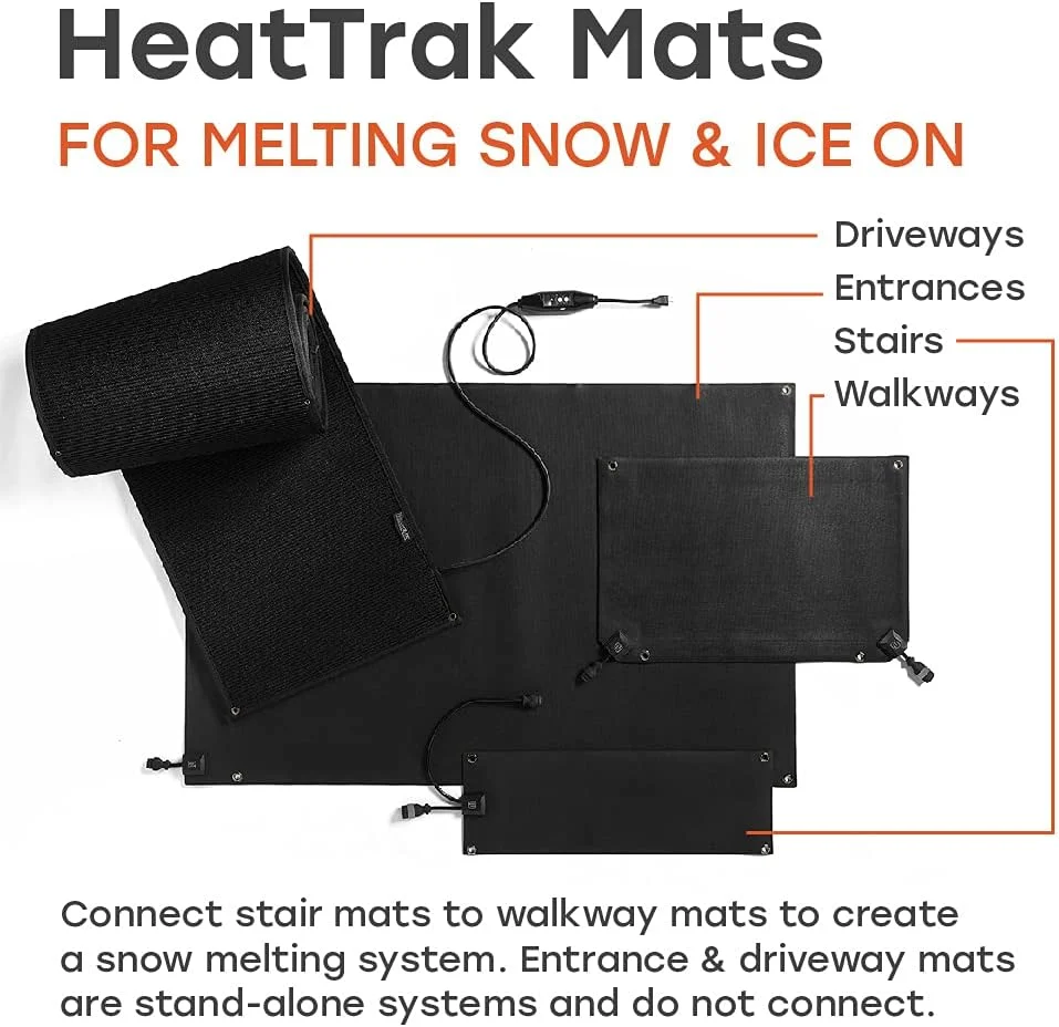 HeatTrak Heated Outdoor Snow Melting Mat - 20 x 60 in - Image 7 HeatTrak Heated Outdoor Snow Melting Mat - 20 x 60 in - Image 7