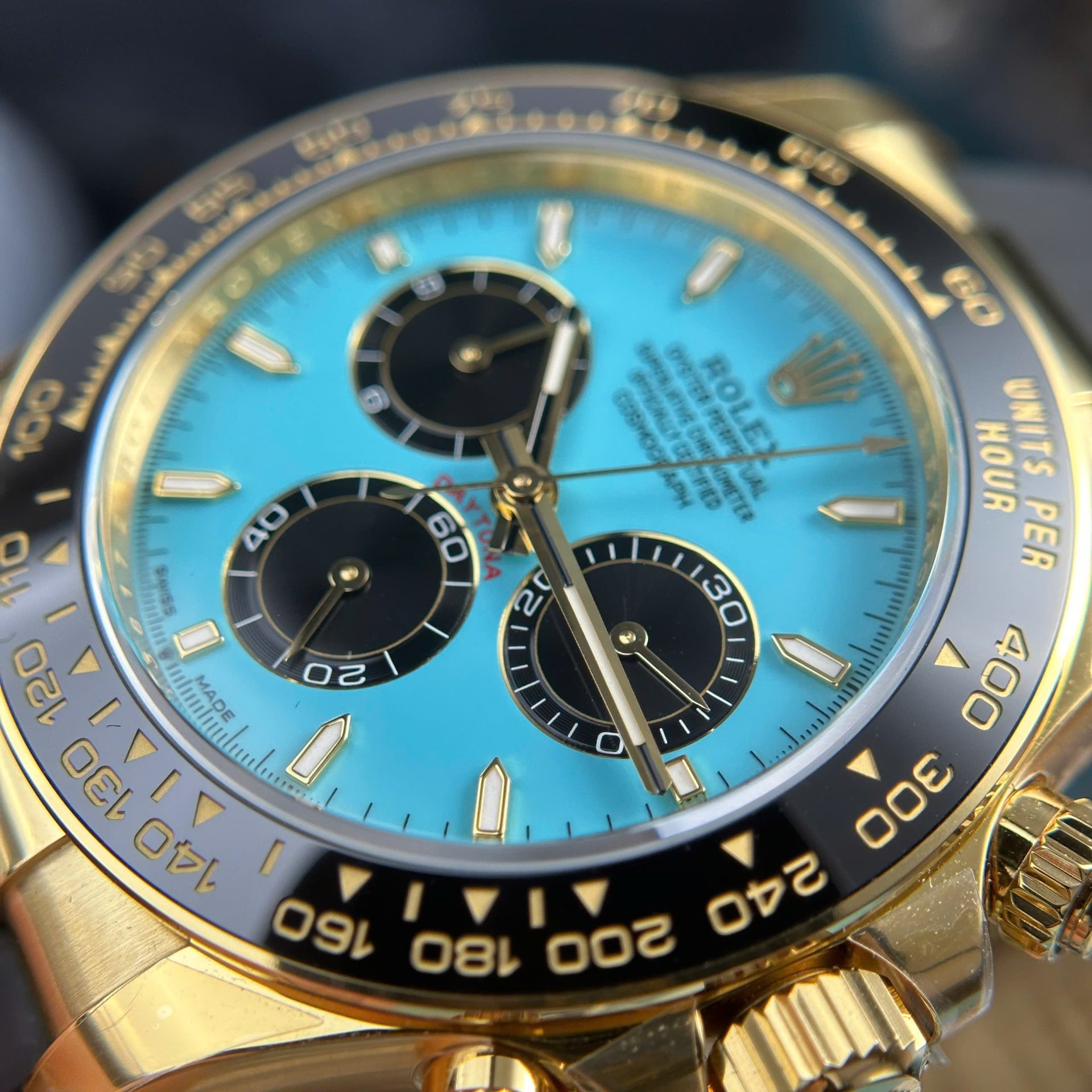 Rolex Cosmograph Daytona 126518LN Copies Watches Turquoise Blue Lacquer Dial THB Factory 40mm - Top club