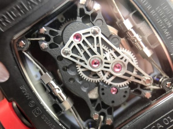 Replica Richard Mille RM027 PVD Skeleton Dial Black Rubber Strap 6T51 - Top club