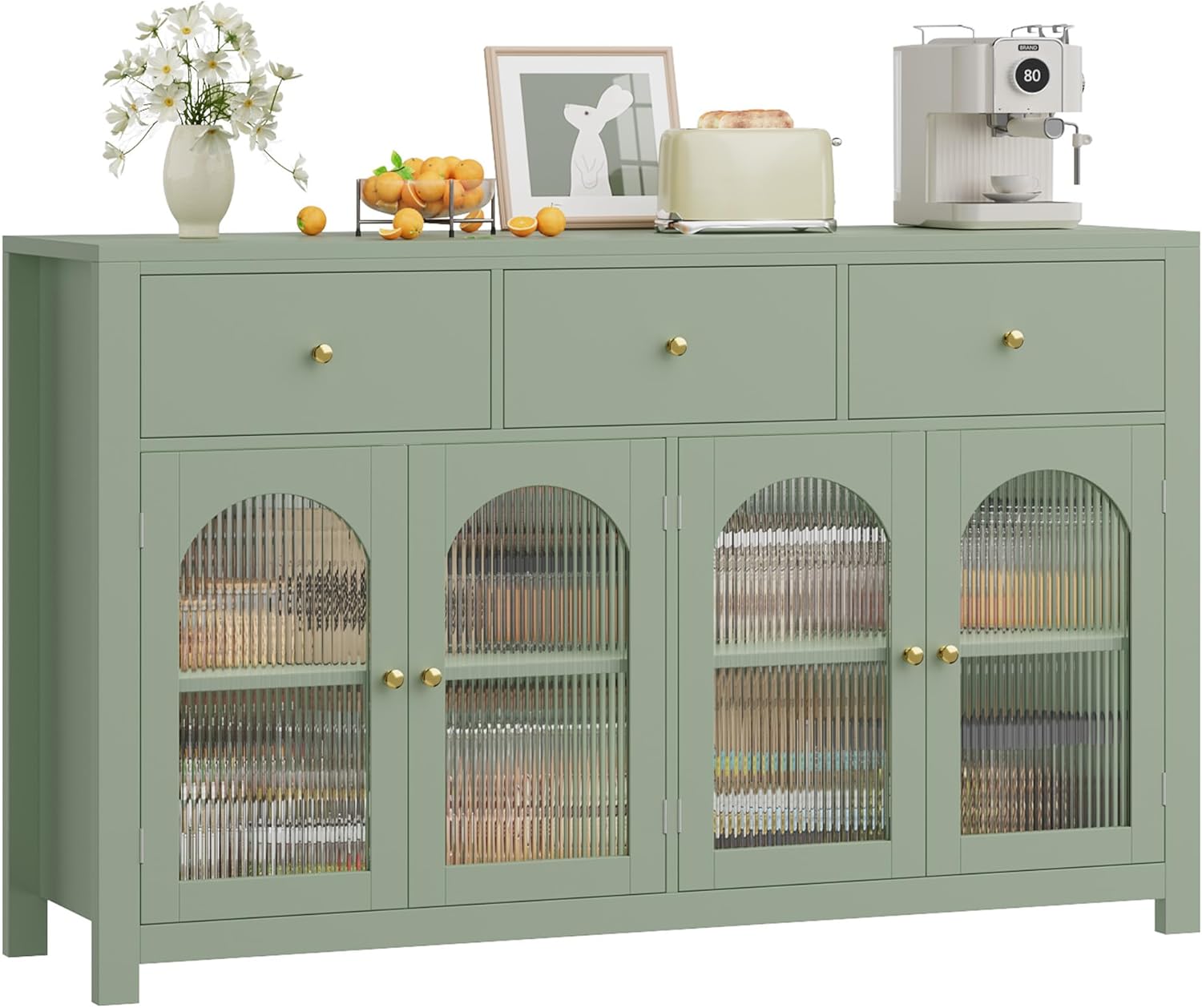 FINETONES Buffet Cabinet with Storage, 55.1