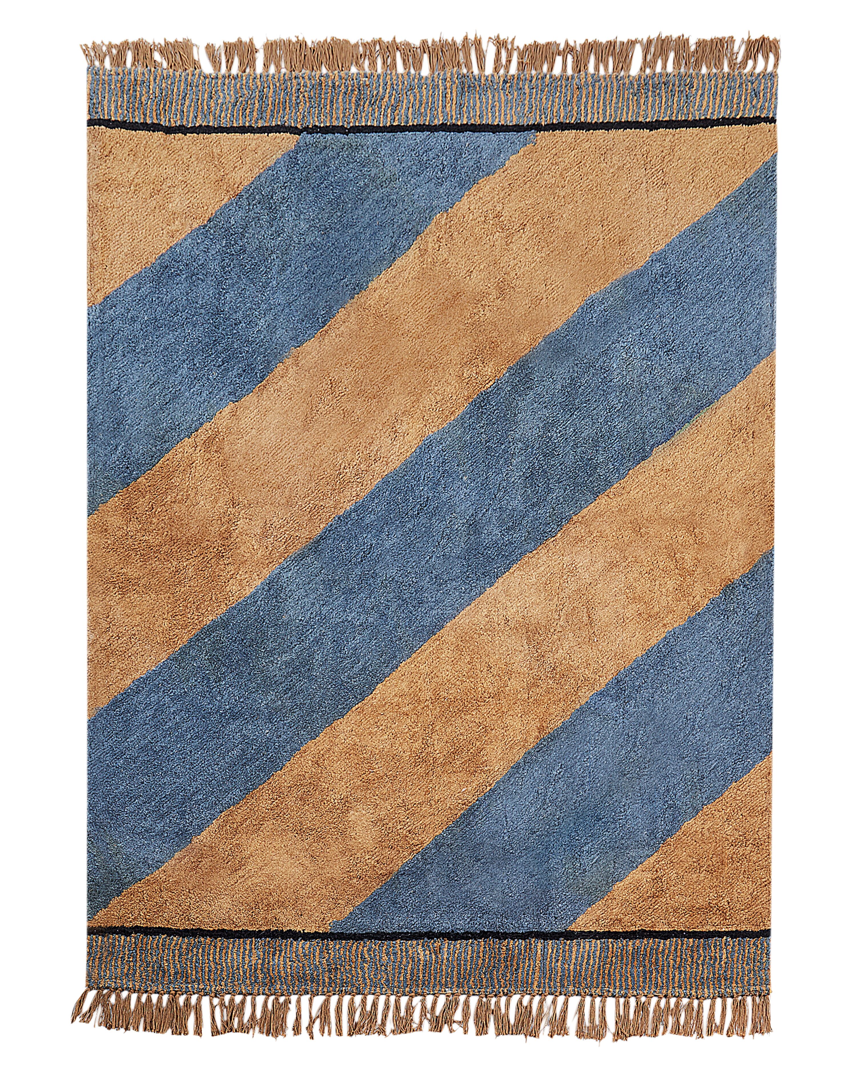 Rug XULUF Blue 140 x 200 cm Cotton