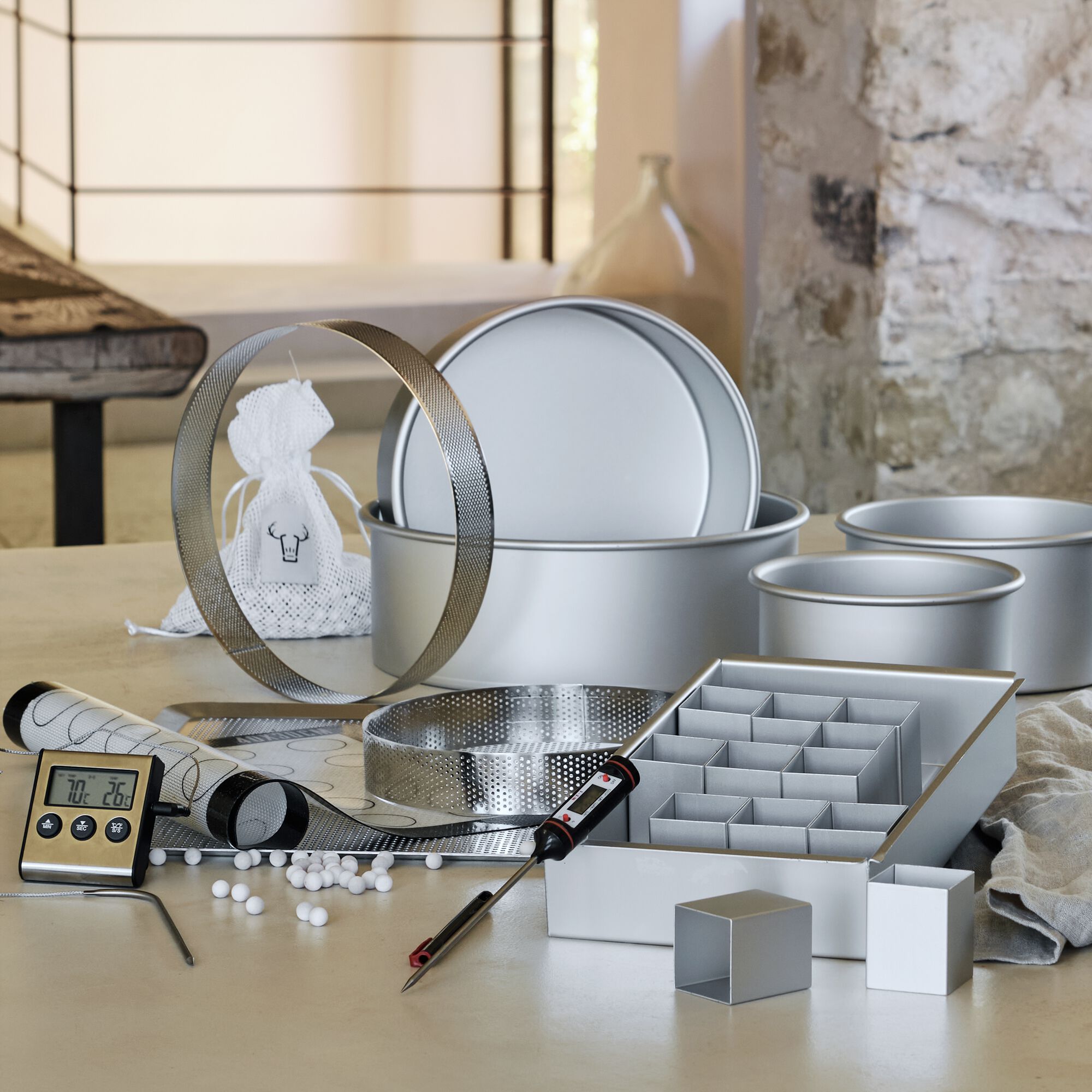 PATISDECOR - Cercle de cuisson perforé en inox D20cm - argenté