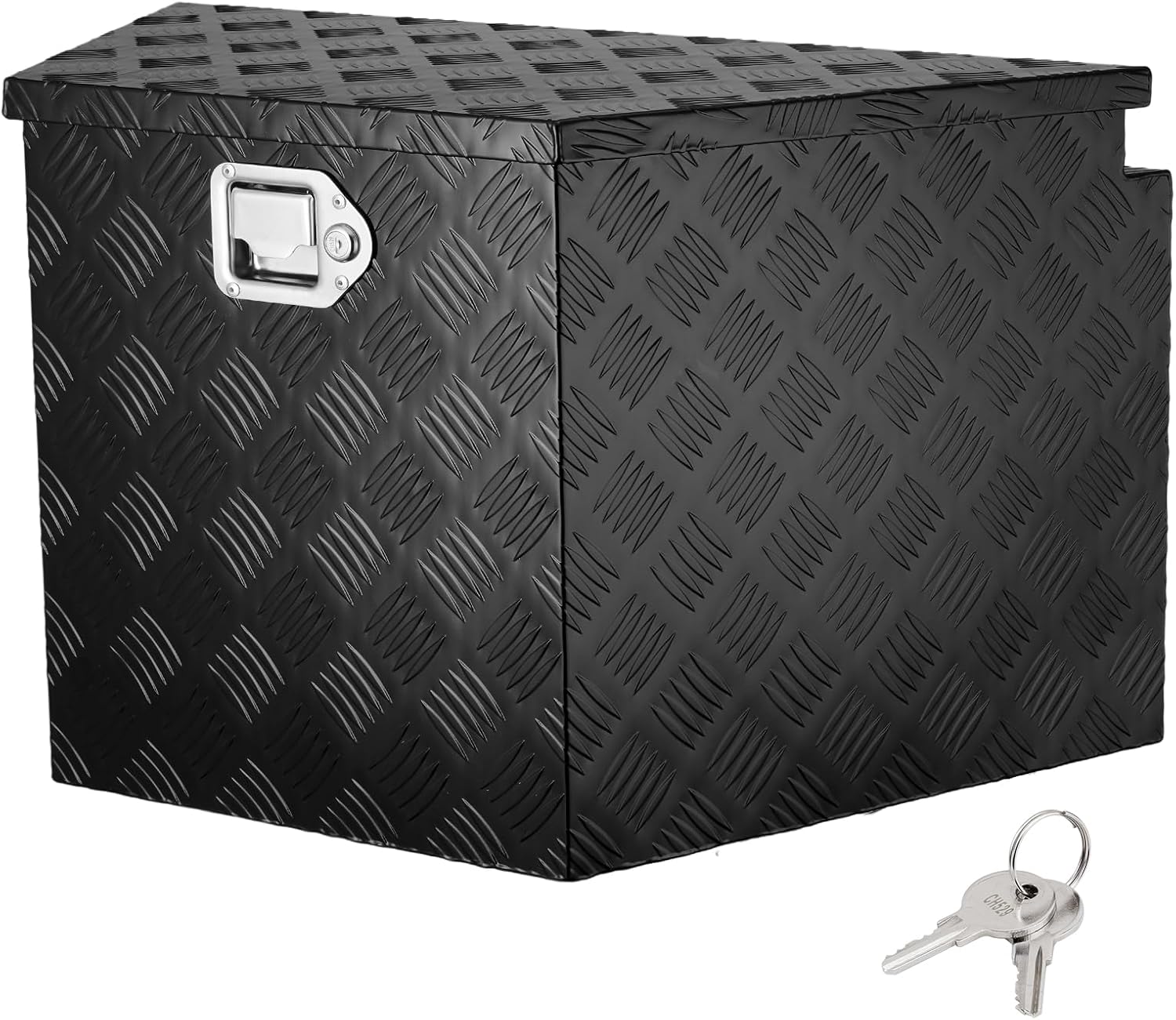 VEVOR Trailer Tongue Box, Heavy Duty Trailer Tongue Tool Box Storage Organizer with Lock & Keys, Utility Tool Chest for Pickup Truck Bed, RV, SUV, Off-Road Vehicle, Aluminum, 39