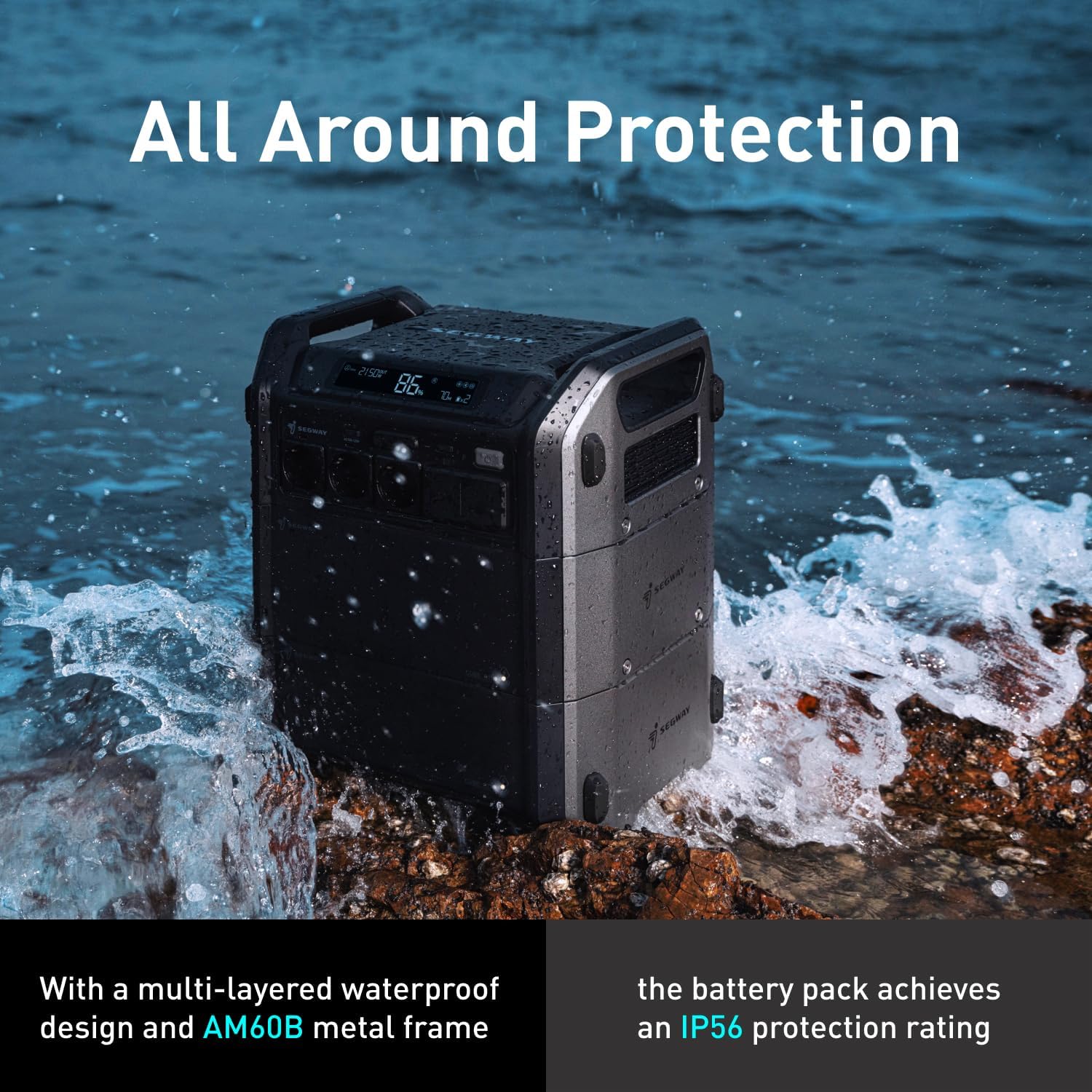 Segway Portable Power Station 2048Wh LiFePO4 Battery, 2200W, 3 AC Outlets - Cube 2000 - Image 6 Segway Portable Power Station 2048Wh LiFePO4 Battery, 2200W, 3 AC Outlets - Cube 2000 - Image 6