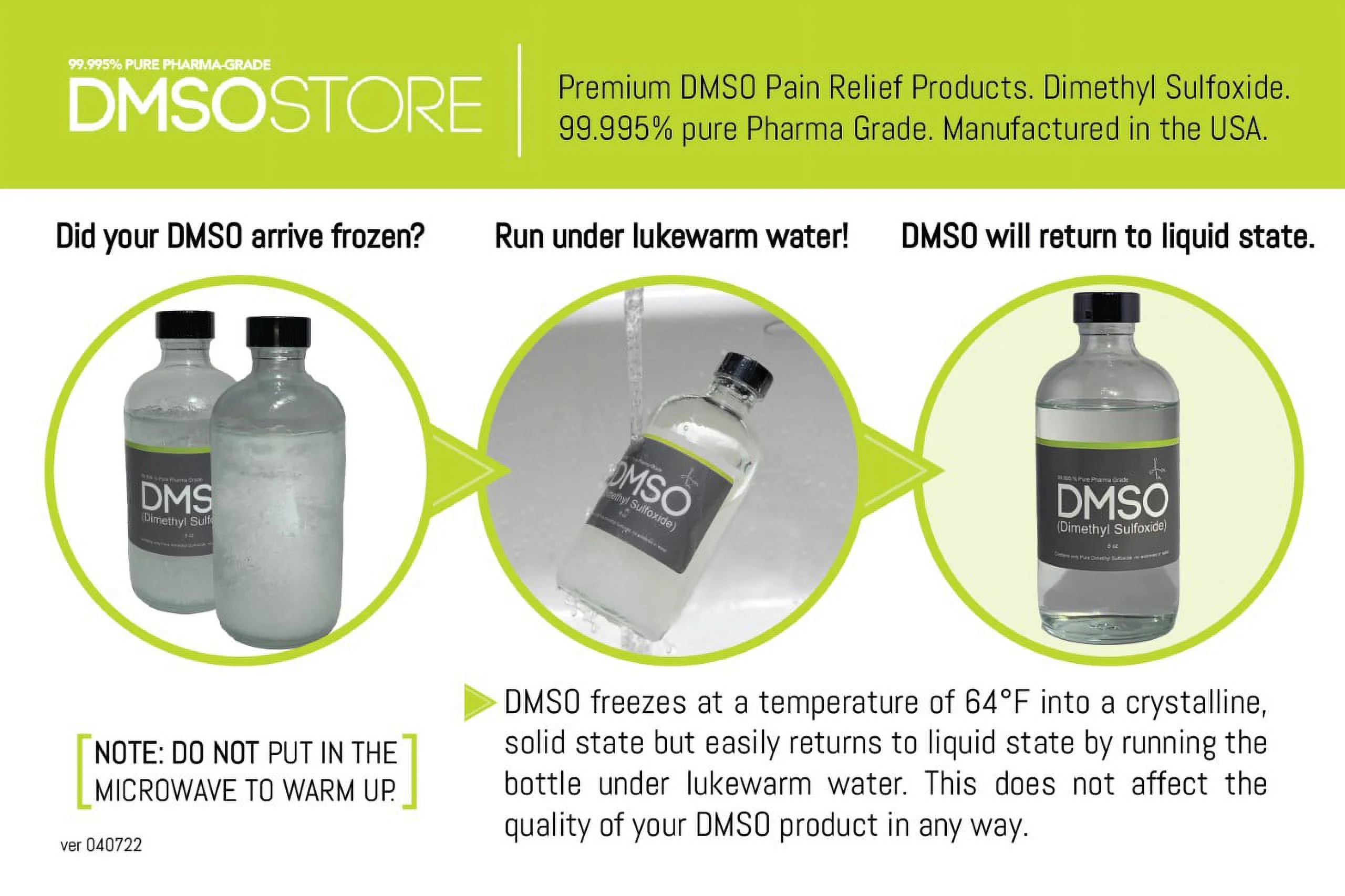 DMSO 1 Gallon Plastic Bottle, Pure Pharma Grade 99.995%, Non-Diluted Liquid Dimethyl Sulfoxide - Image 5