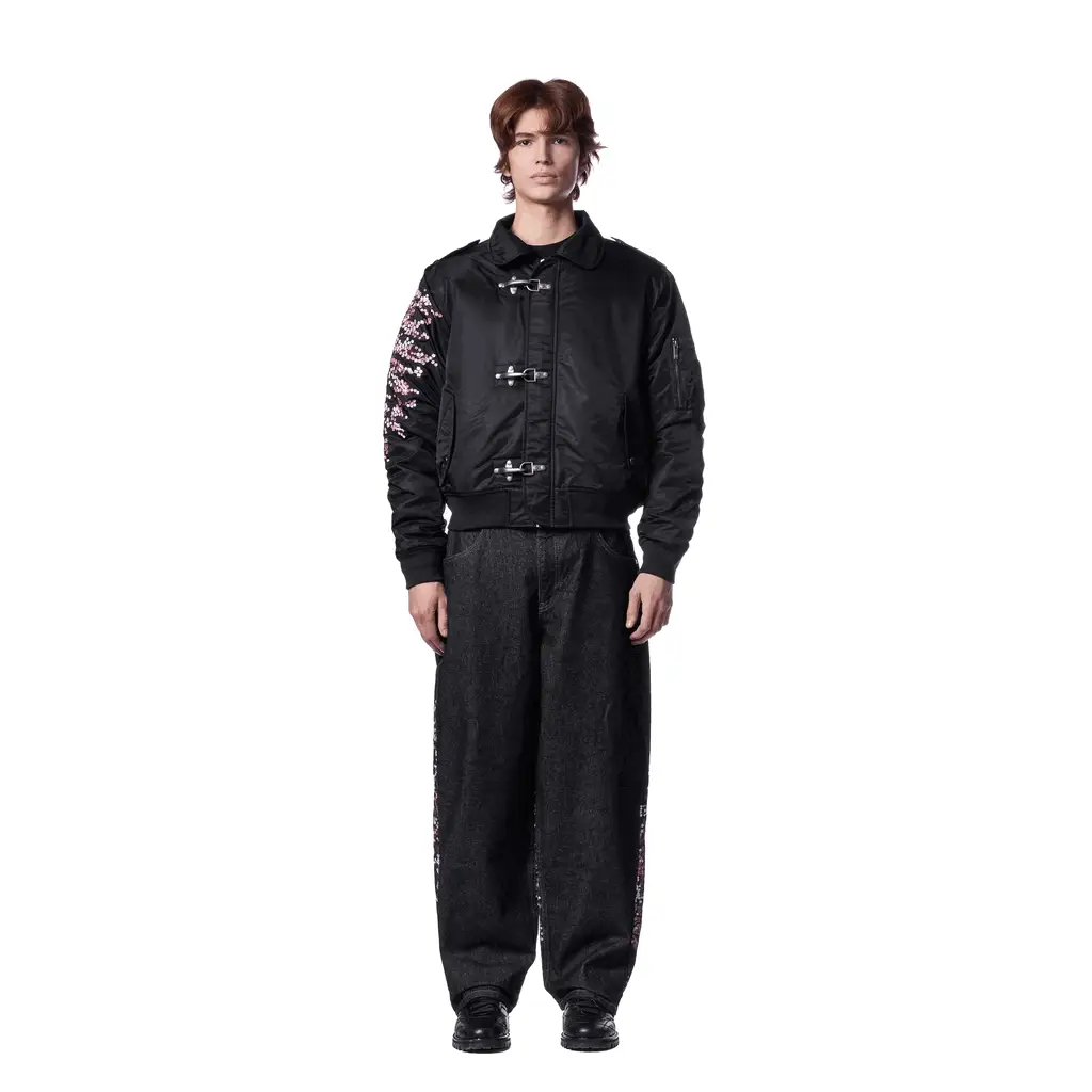 "blossom v3" bomber Jacket black