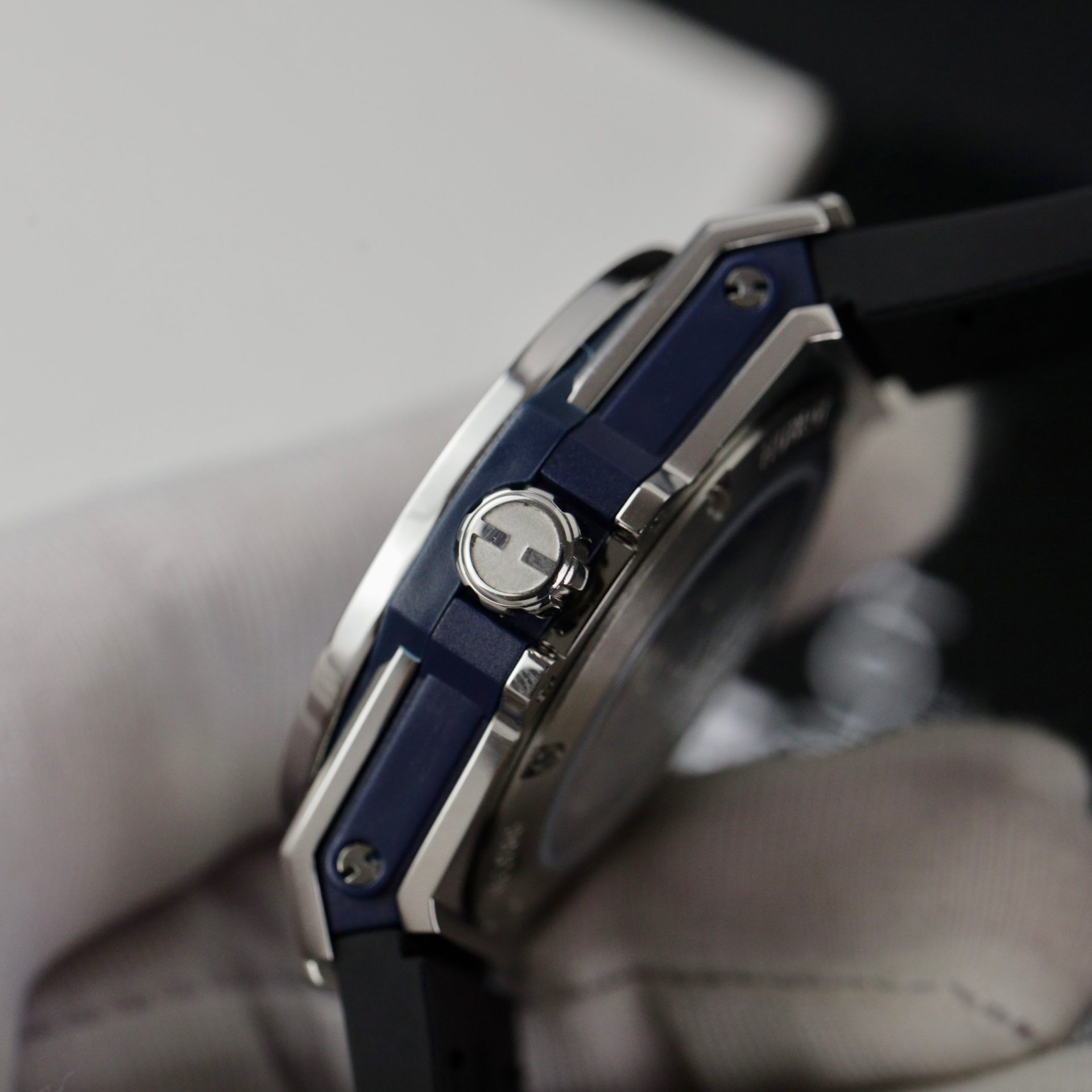 Hublot Fake Watch Big Bang One Click Dial Blue Custom Diamonds Moissanite 39mm - Top club