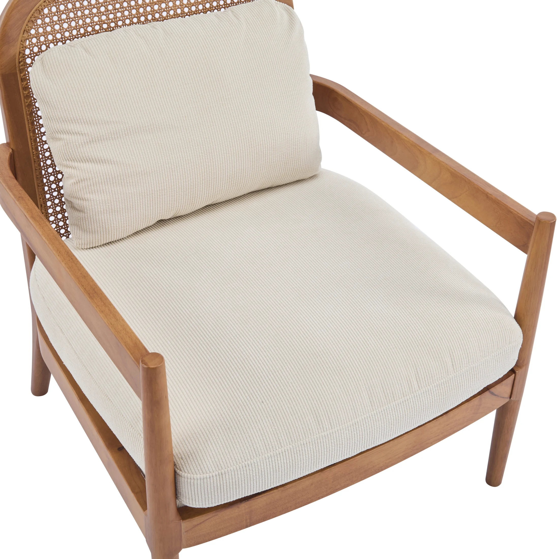 Christopher Knight Home Mid-Century Modern Accent Chairs, Wood Frame with Rattan Backrest, Grayish Green, Set of 2 - Image 27