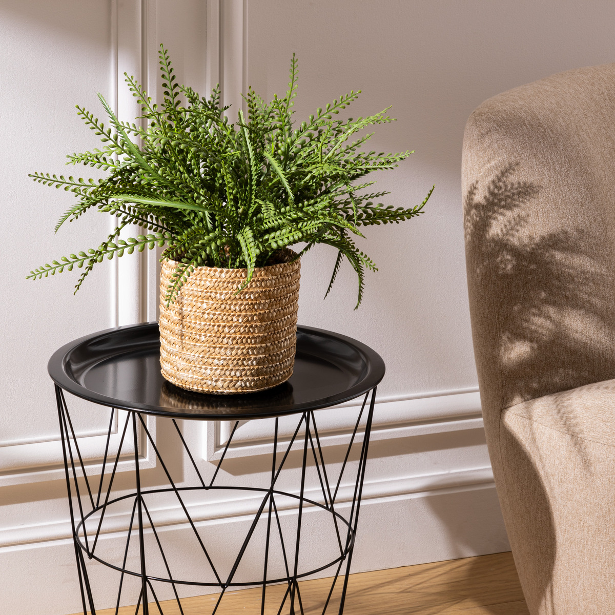 Artificial fern in pot "Clemy" Green, H. 45 cm