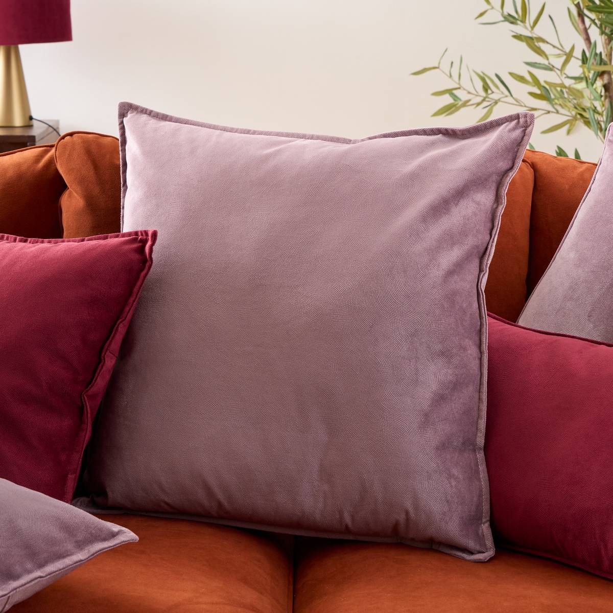 Cushion "Lilou Light Violet, 55x55 cm