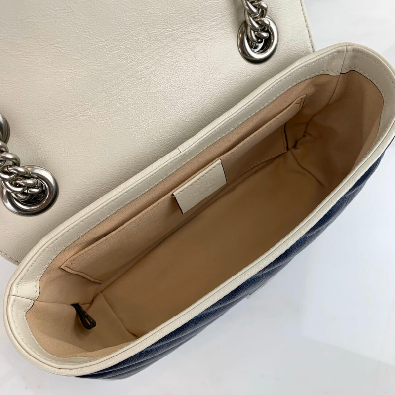 Replica Gucci Gg Marmont Matelasse Mini Bag 446744 Blue1:1High-quality replica