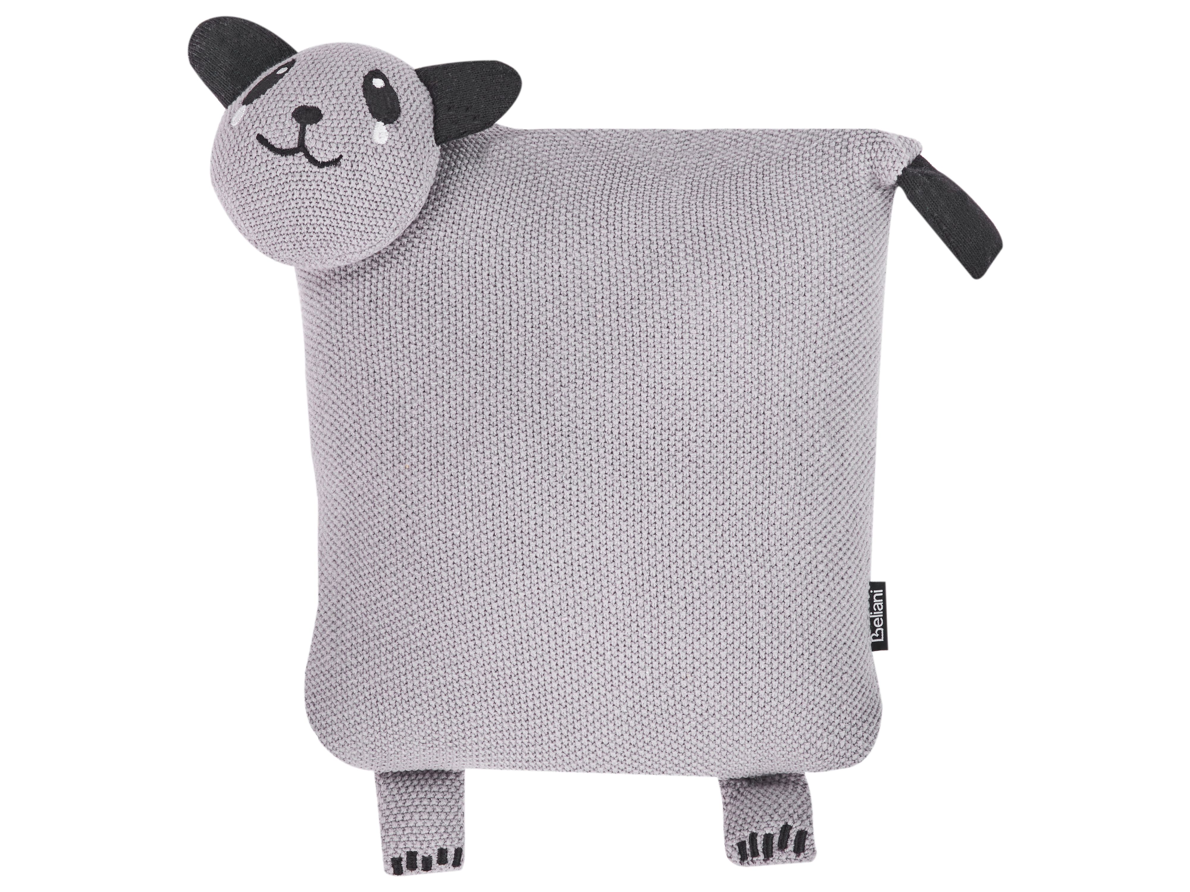 Set of 2 Decorative Cushions SHADOOR Cotton 35 x 35 cm Grey Panda