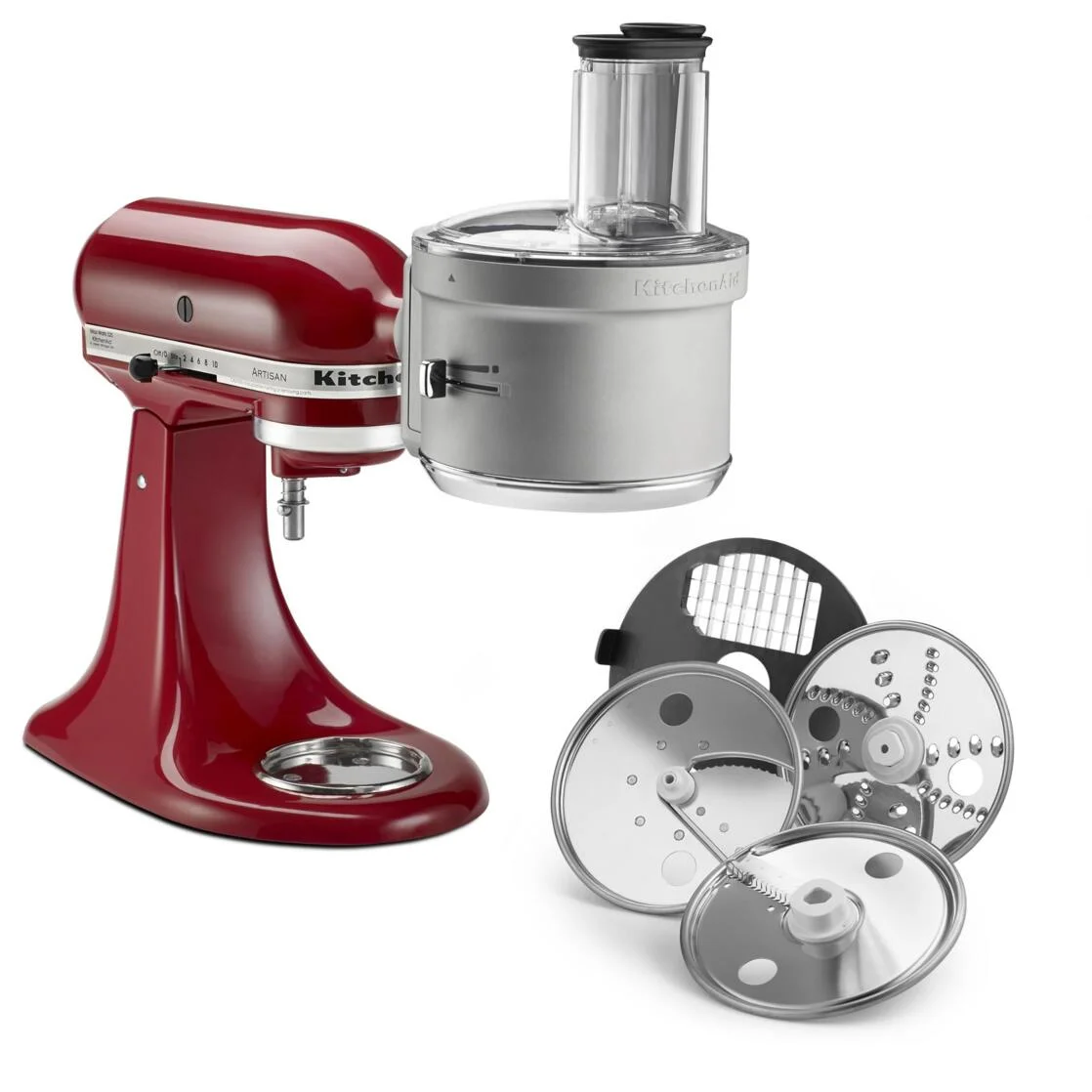Open Box KitchenAid Food Processor Attachment with Commercial Style Dicing Kit, Gray, KSM2FPA - Image 2