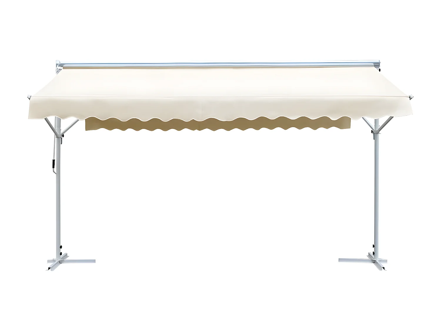 Auvent sur pied 500 x 300 cm Crème