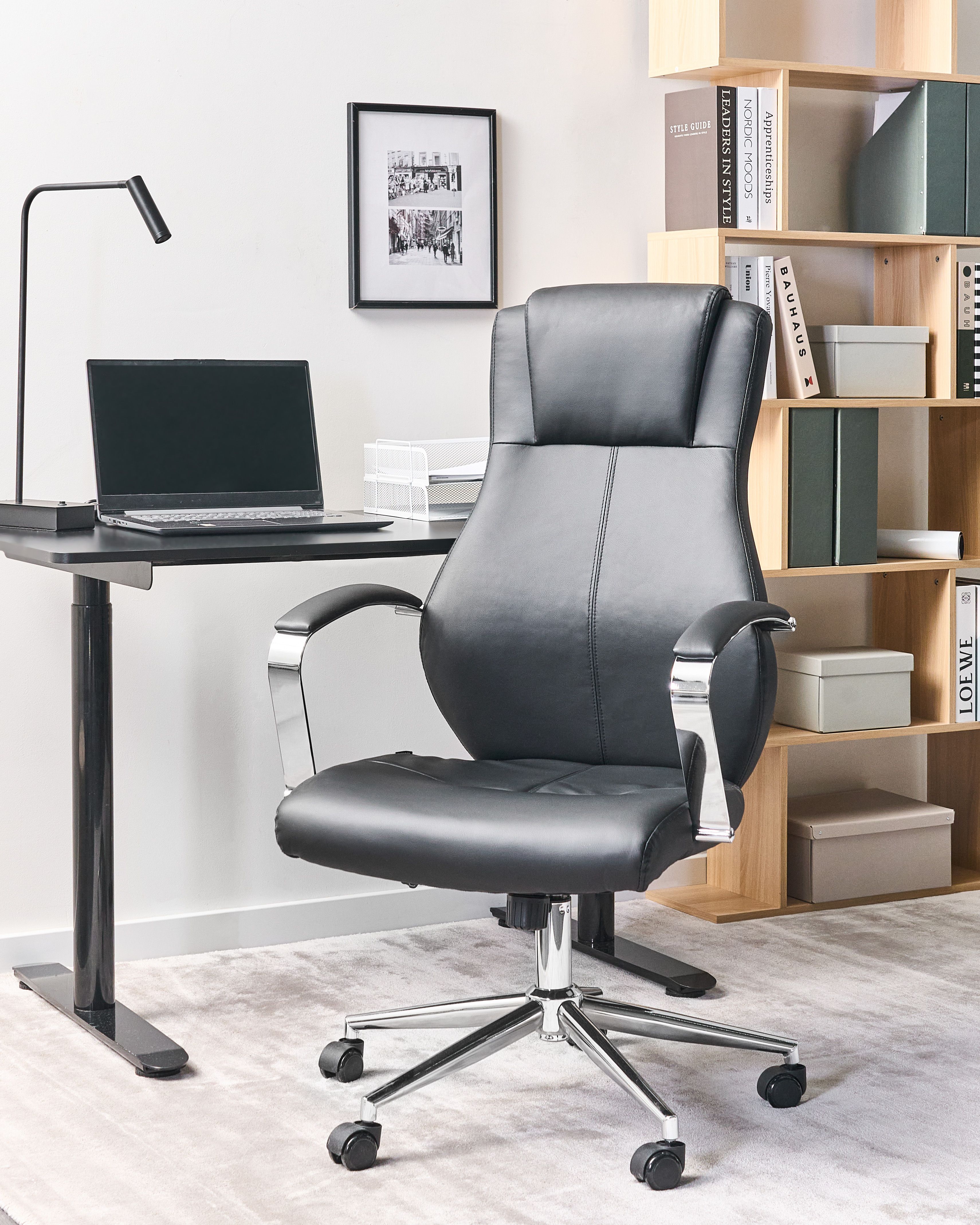 Executive Chair ADEPT Faux Leather Black