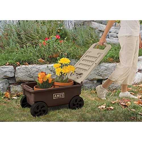 Ames Lawn Cart, 2 Cubic Foot, Plastic, 26.5W x 15D x 14H in - Lawn Buddy - Image 2 Ames Lawn Cart, 2 Cubic Foot, Plastic, 26.5W x 15D x 14H in - Lawn Buddy - Image 2