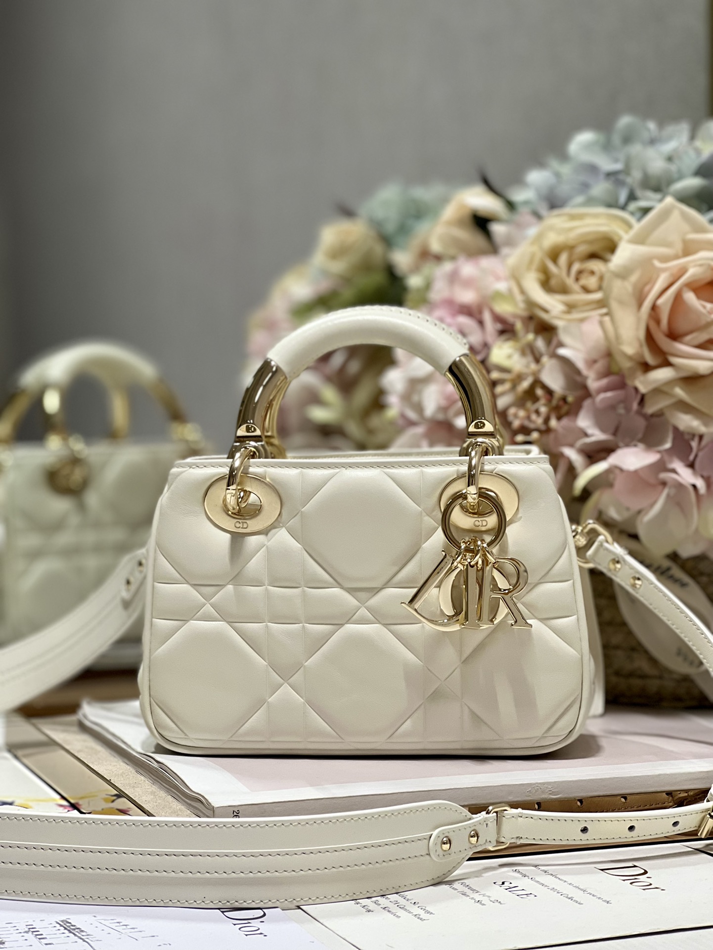 The Lady 95.22 Bag Black/White/Grey/Green For Women 7.5in/ 19cm1:1High-quality replica