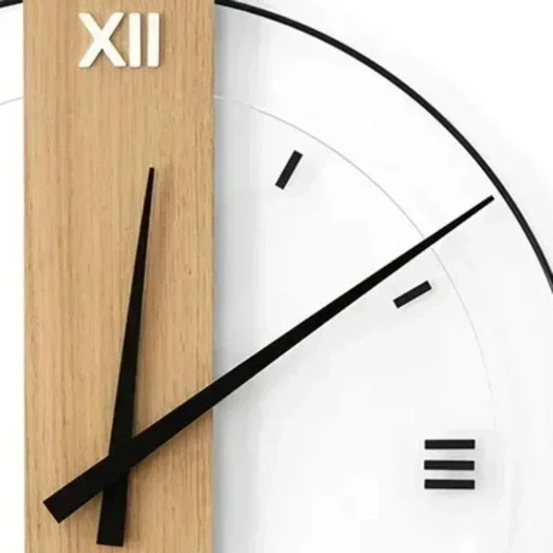 SilentElegance | Luxe Houten Wandklok