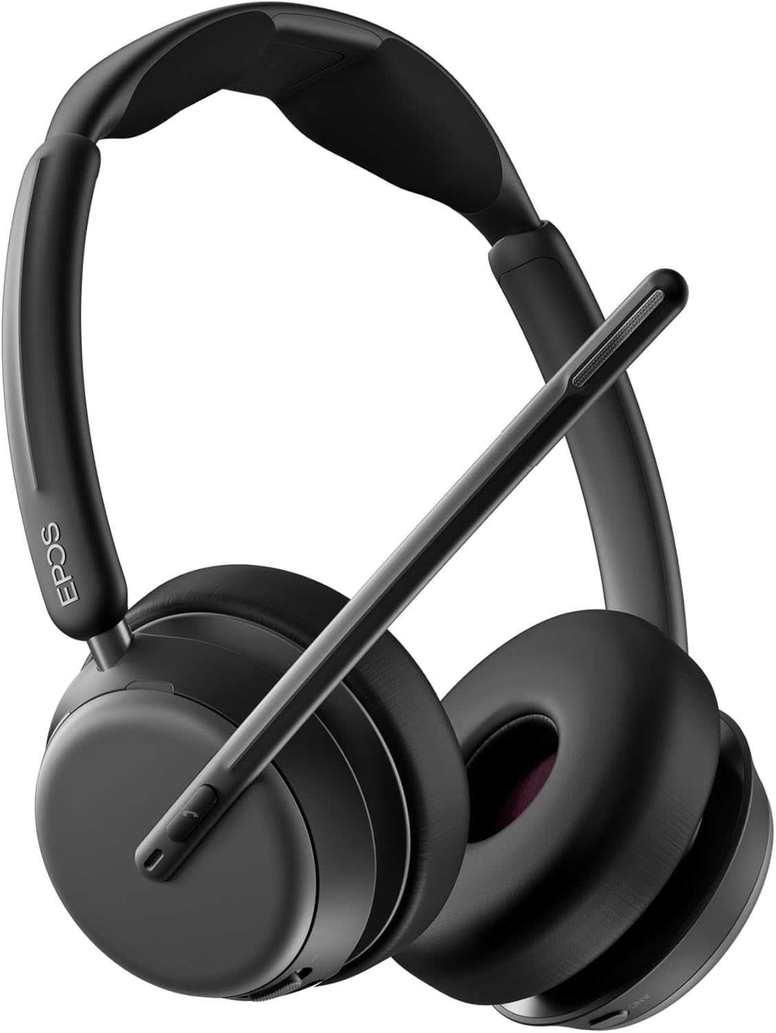 EPOS Impact 1060 ANC Professional Bluetooth Headset for PC - Double-Sided, Premium Noise-Canceling Mic, EPOS AI, Intuitive Controls, Super Wideband Audio, Ideal for Focused Work in Noisy Office