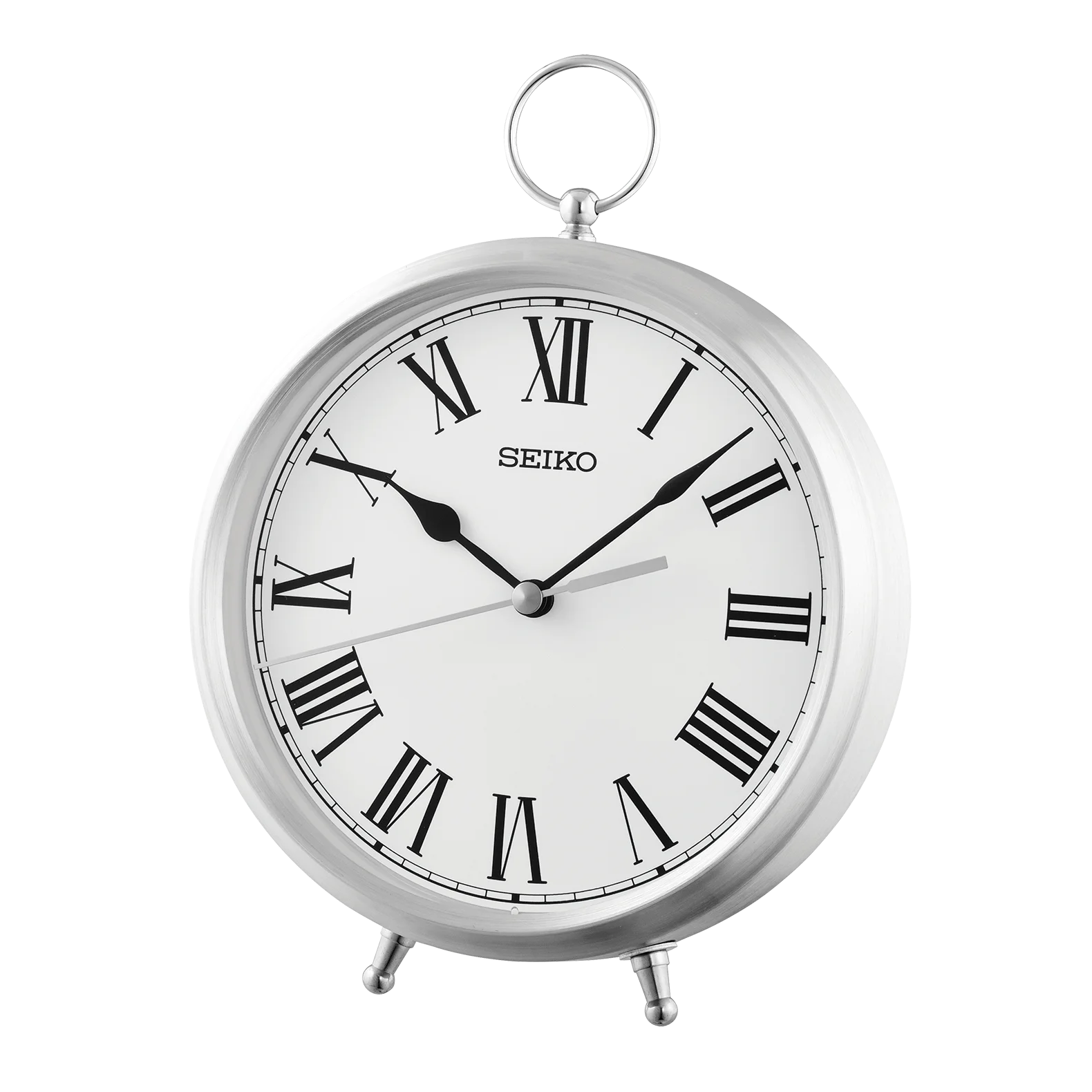 Seiko Royce Table Clock, Silver QXG155SLH