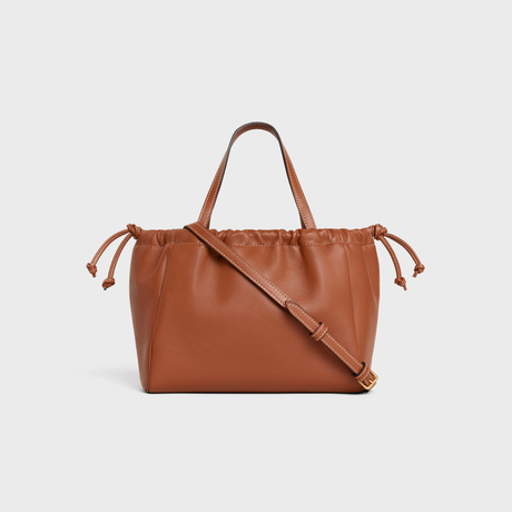 Replicate SMALL CABAS DRAWSTRING CUIR TRIOMPHE IN SMOOTH CALFSKIN TAN(1:1 replica)1:1High-quality replica