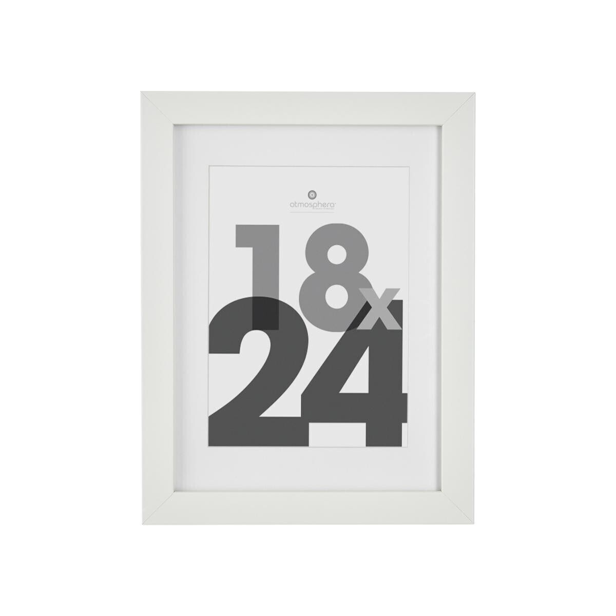 Wooden photo frame"Eva" White, 18x24 cm