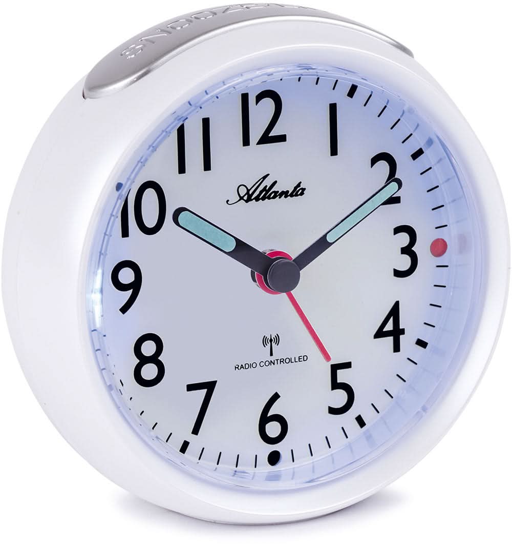 Atlanta Classicer Radio Alarm Clock Ø 9.5 cm Plastic • Funkwerk • Nachtlicht
