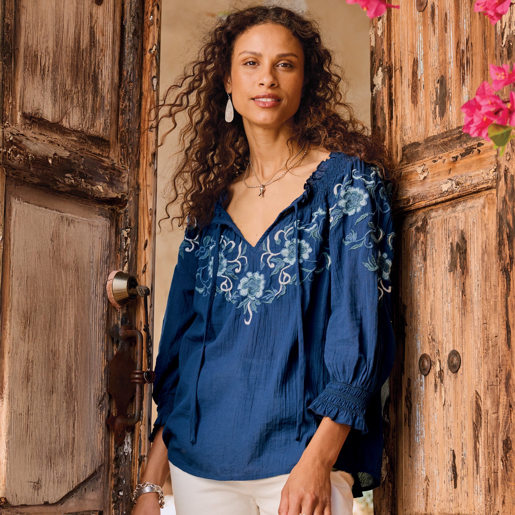 Junco Floral Top, Petite - Sundance Clothing
