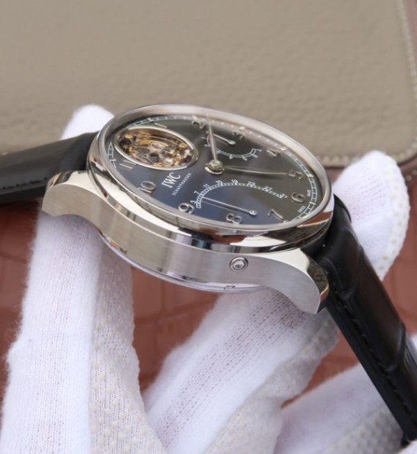 Replica IWC AZ Portuguese Tourbillon IW5046 Black Dial - Top club