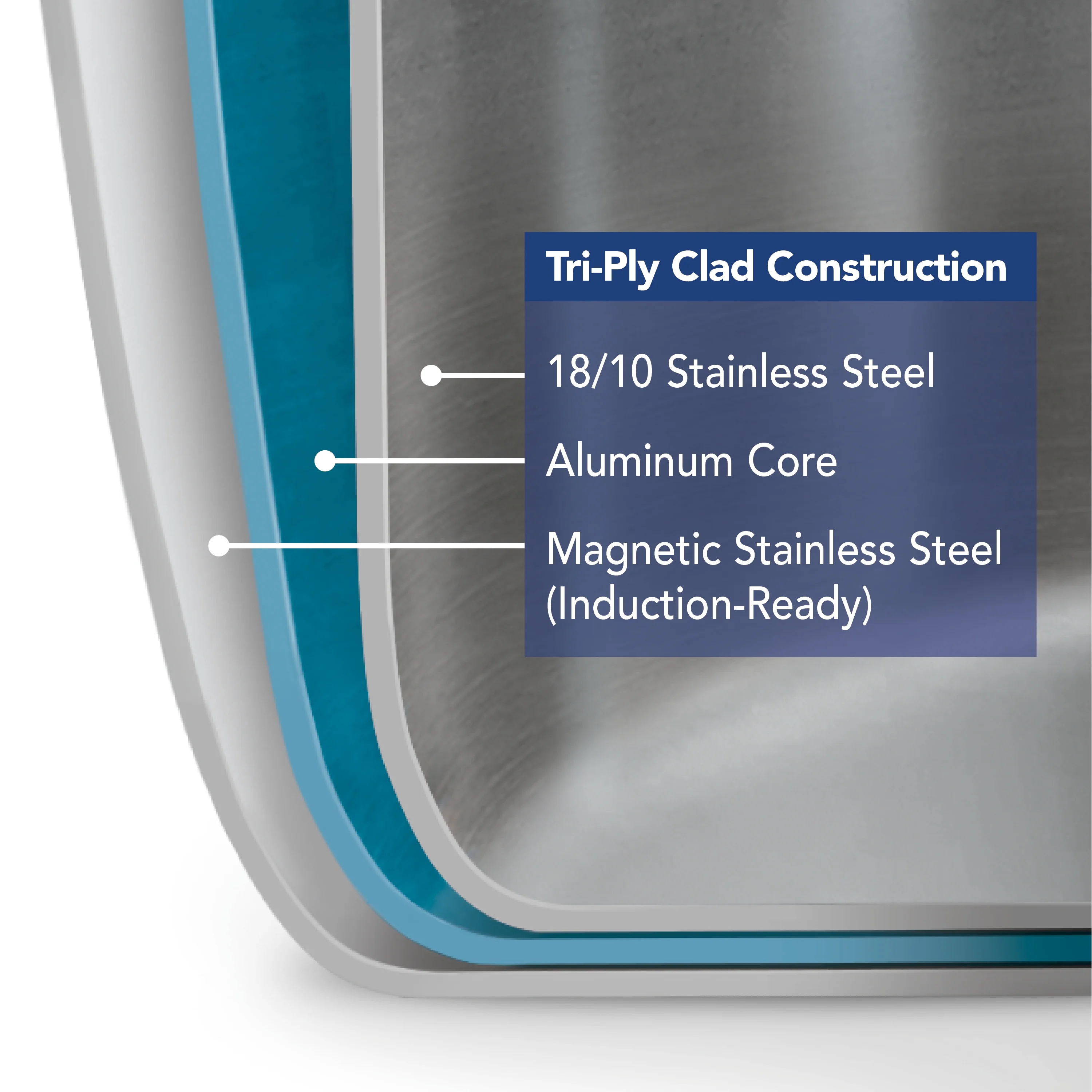 Tramontina 14-Piece Tri-Ply Clad Stainless Steel Cookware Set, with Glass Lids - Image 18