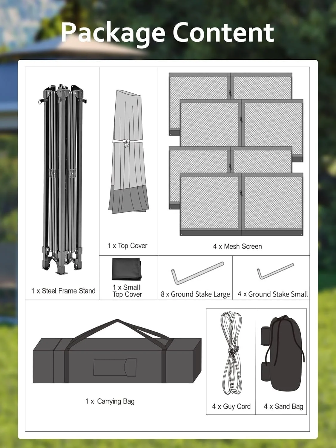 Instant Pop Up Patio Gazebo 13x13FT Canopy Tent  with Full Netting for Family Parties and Outdoor Activities(Olive)