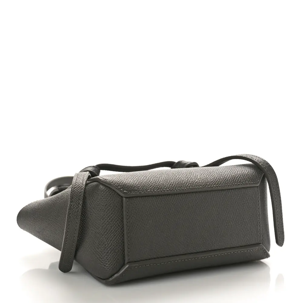 Replica Handbags – Celine Grey Grained Leather Mini Pico Belt Bag1:1High-quality replica