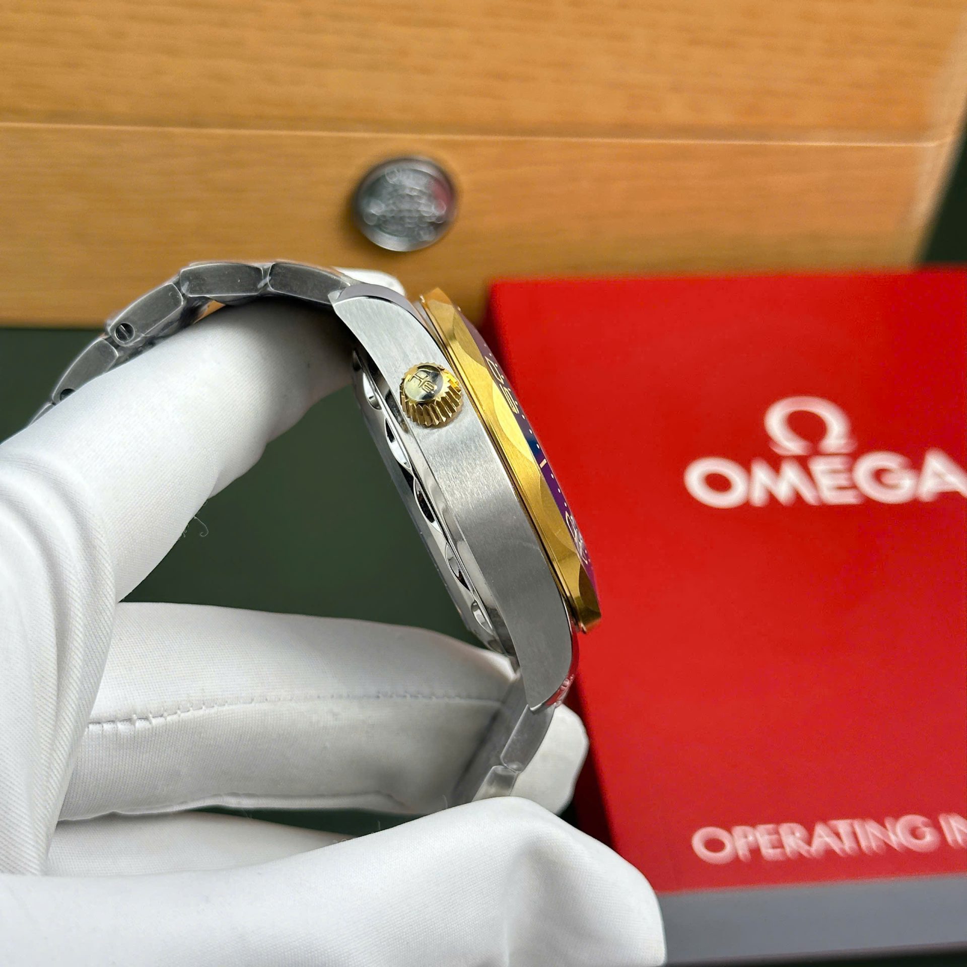 Omega Seamaster Diver 300M Chronograph Replica 11 Watch Dial Blue N1 Factory 44mm - Top club