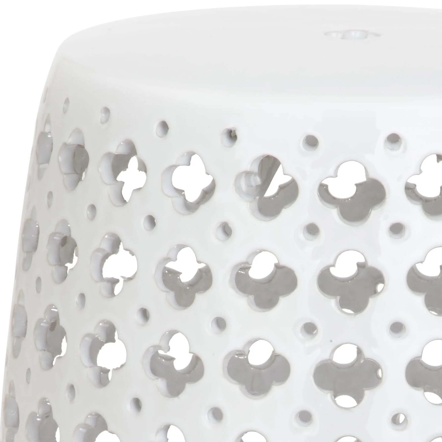 Safavieh Lacey Trellis Indoor/Outdoor Garden Patio Stool, Plated Gold - Image 7