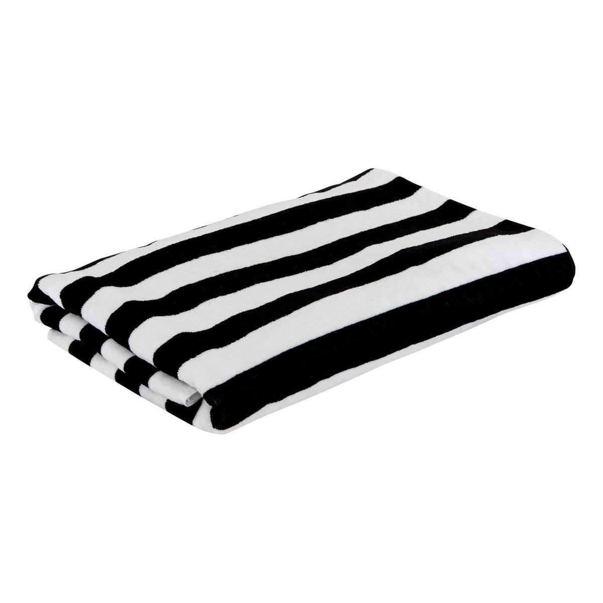 Towel "The Palm Resort" Black & White, 400 g/m2, 180x90 cm