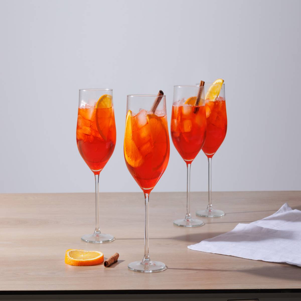 Set of 4 "Spritzer" spritzer glasses 620 ml, Transparent