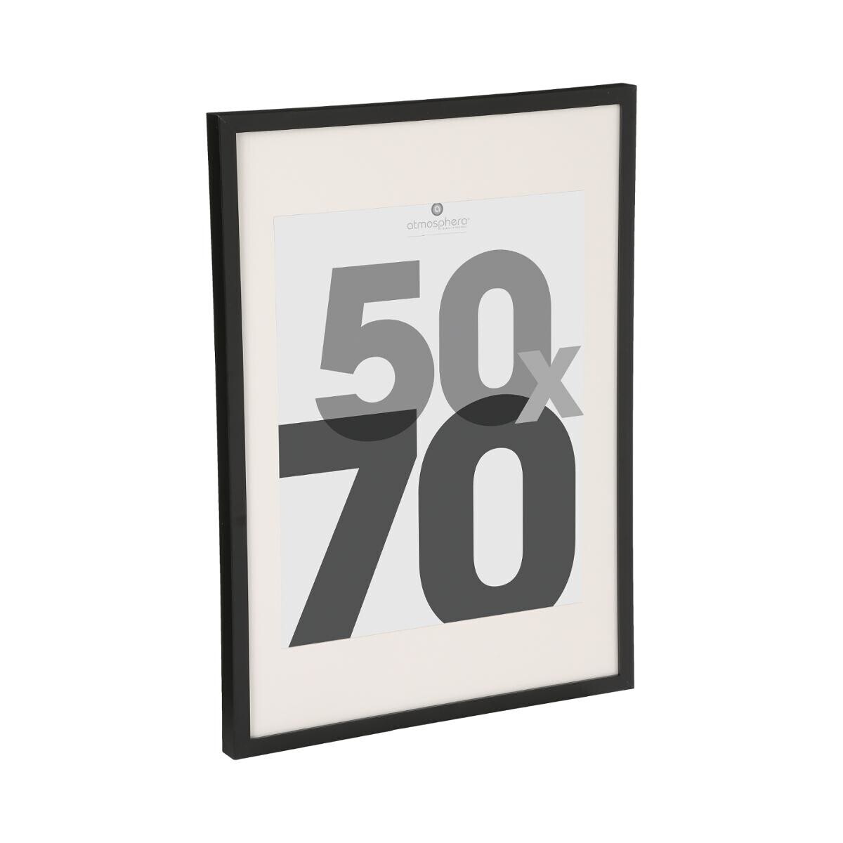 Wooden photo frame"Eva" Black, 50x70 cm