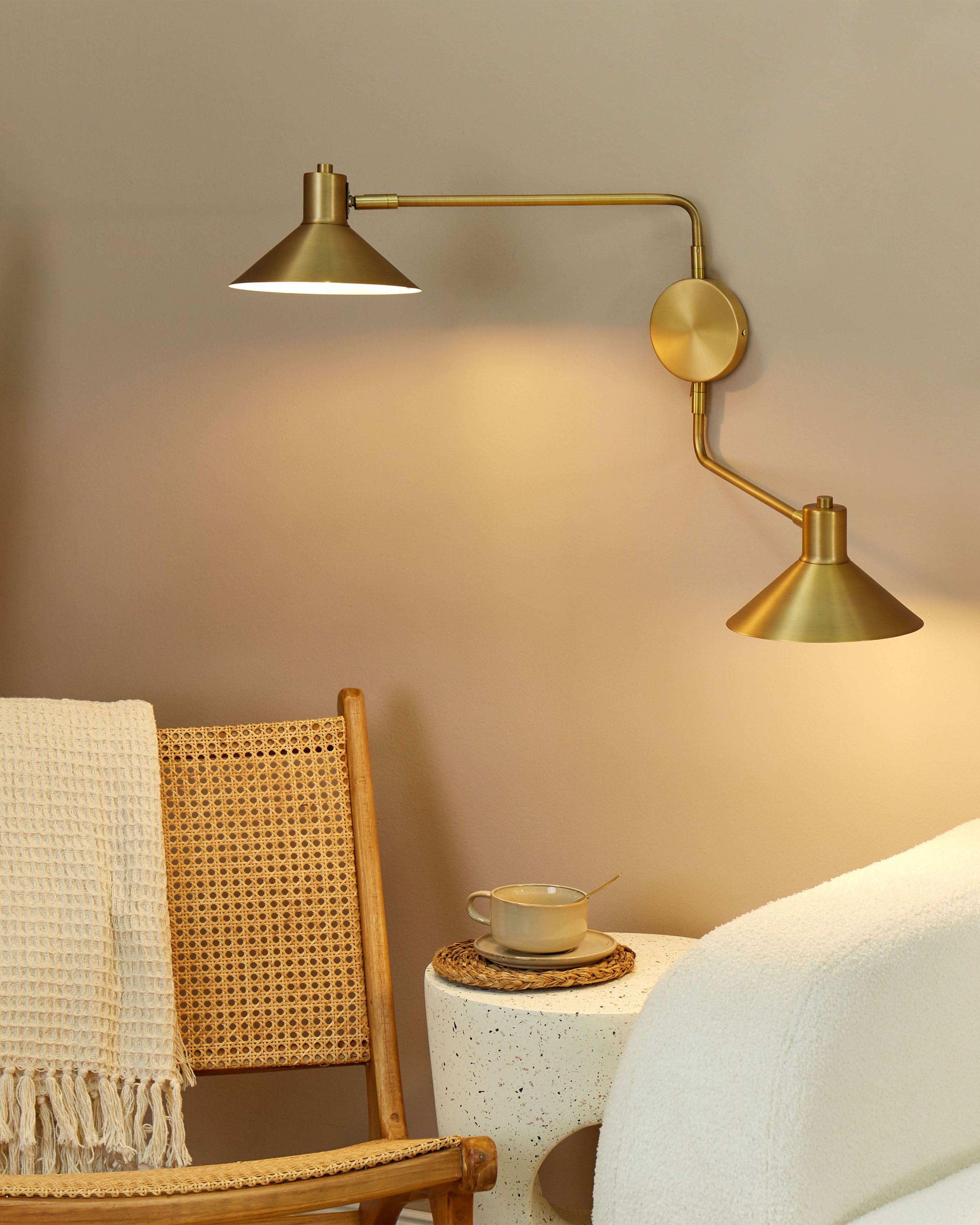 Wall Lamp KADASSA Adjustable Metal Gold