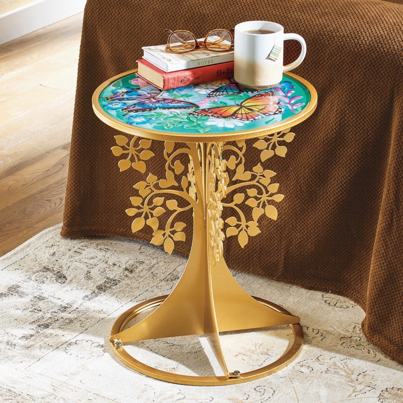 Butterfly Tree Table - MIDNIGHT VELVET CATALOG