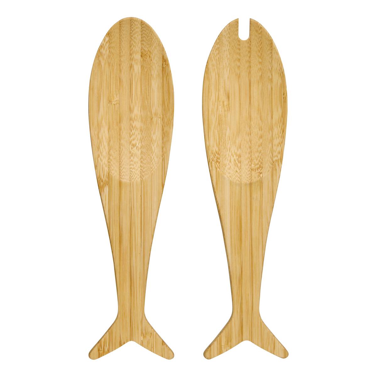Salad serving set "Oceania" Bamboo, Brown